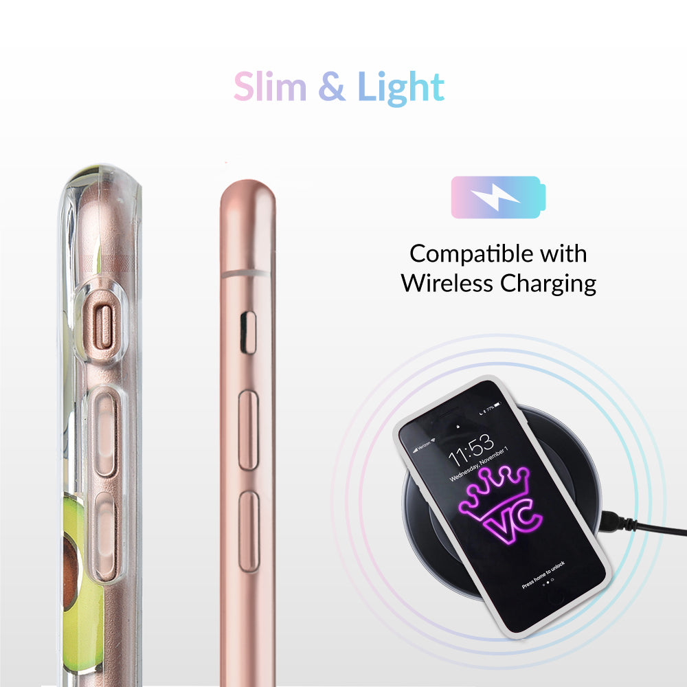 Premium Clear iPhone Case with Avocado Design - Slim Protective Cover for iPhone 12/13/14/15 Pro Max - Cute Eco-Friendly Phone Case for Women & Girls - Perfect for Everyday Use, Travel & Gifting