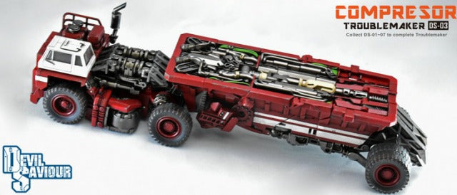 Devil Saviour DS 03 Compressor Trouble Maker Combiner - High-Quality Transformable Robot Toy for Collectors & Action Figure Enthusiasts | Perfect for Display, Play & Anime-Themed Decor
