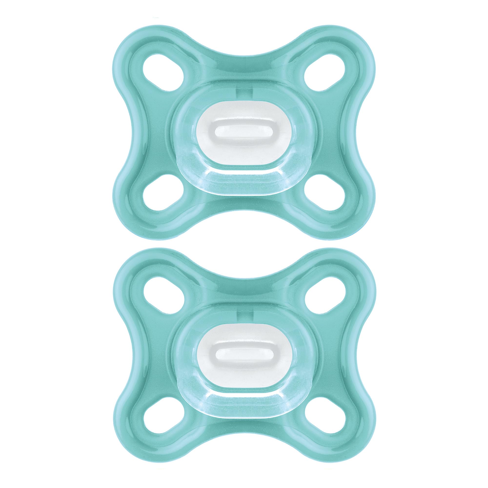 MAM Comfort Baby Pacifier for Newborns 0-3 Months - 100% Lightweight Silicone BPA-Free - Includes Sterilizer Case - Unisex Soothing Pacifiers (Pack of 2) - Perfect for Daycare, Travel & Sleep Comfort