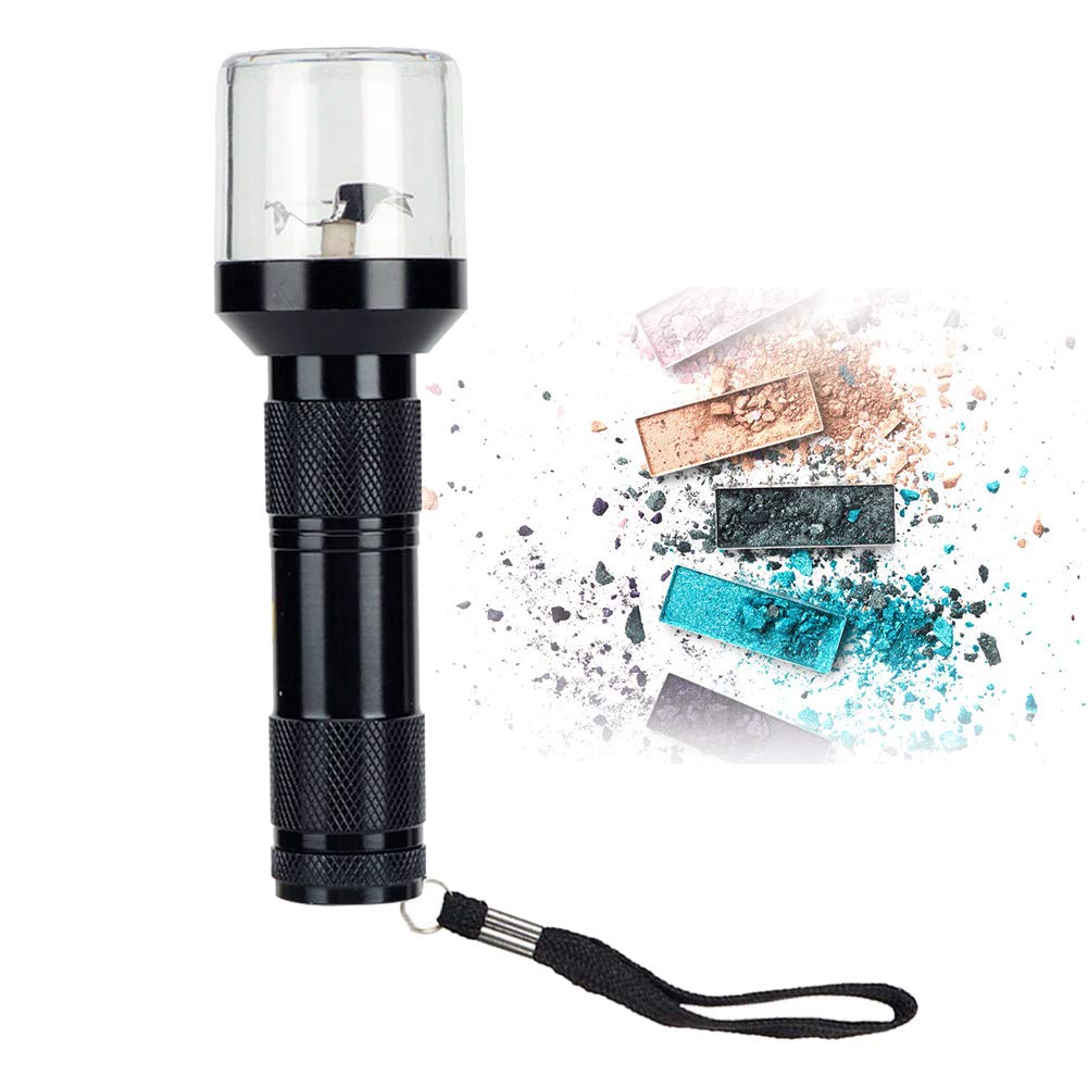 HURRISE Electric Makeup Grinder - Mini Lipstick & Eyeshadow Crusher, Automatic Herb Mill for Brewing Grains & Rolling Joints - Compact Lightweight Tray Tool for Easy Operation | Perfect for DIY Cosmetics, Home Brewing & Herbal Preparation
