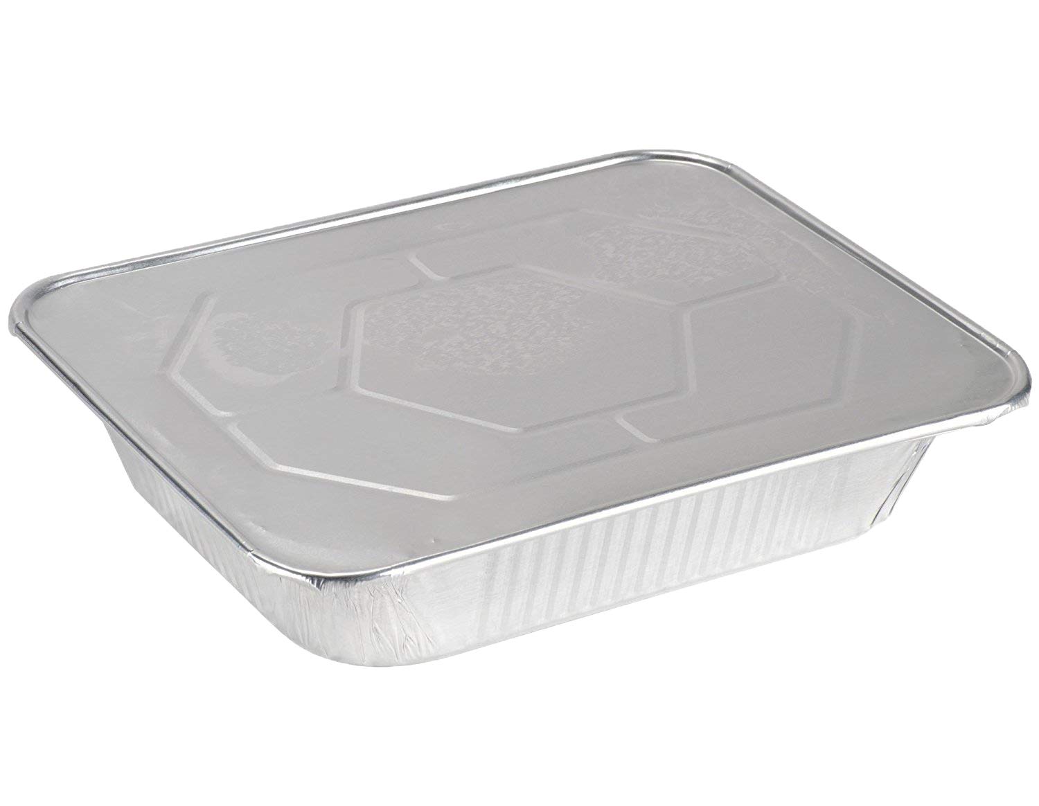 100-Pack 9x13 Inch Aluminum Pans with Lids - Heavy Duty Half Size Deep Steam Foil Pans for Baking, Cooking, Food Storage & Meal Prep - Perfect for Restaurants, Catering & Home Use