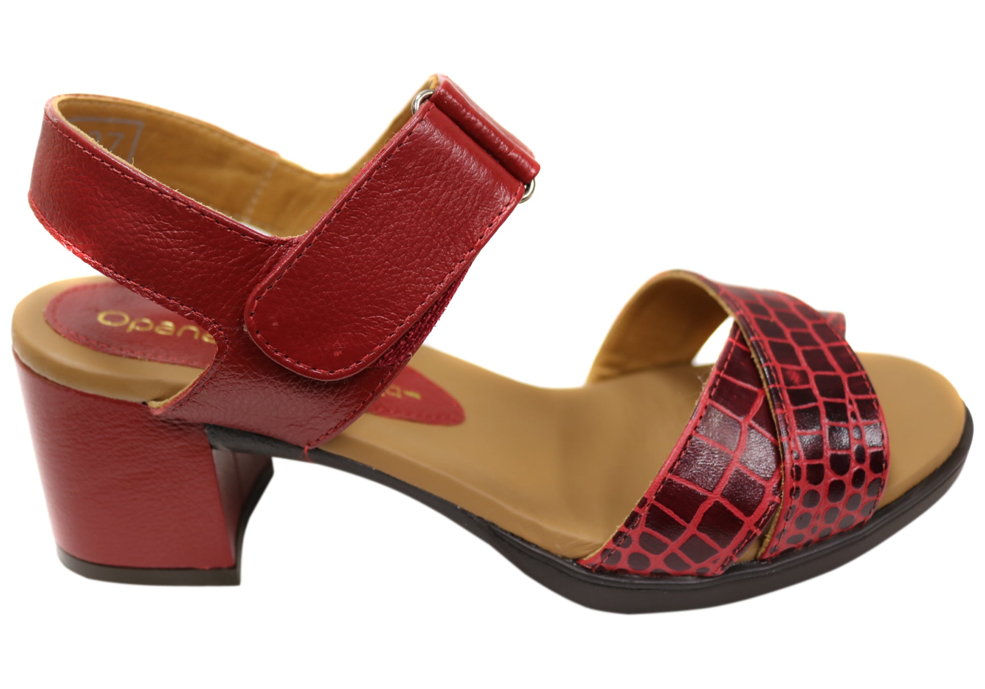 Vivian Women's Comfortable Leather Mid Heel Sandals - Stylish & Breathable Open Toe Shoes for Work, Party & Summer Outfits