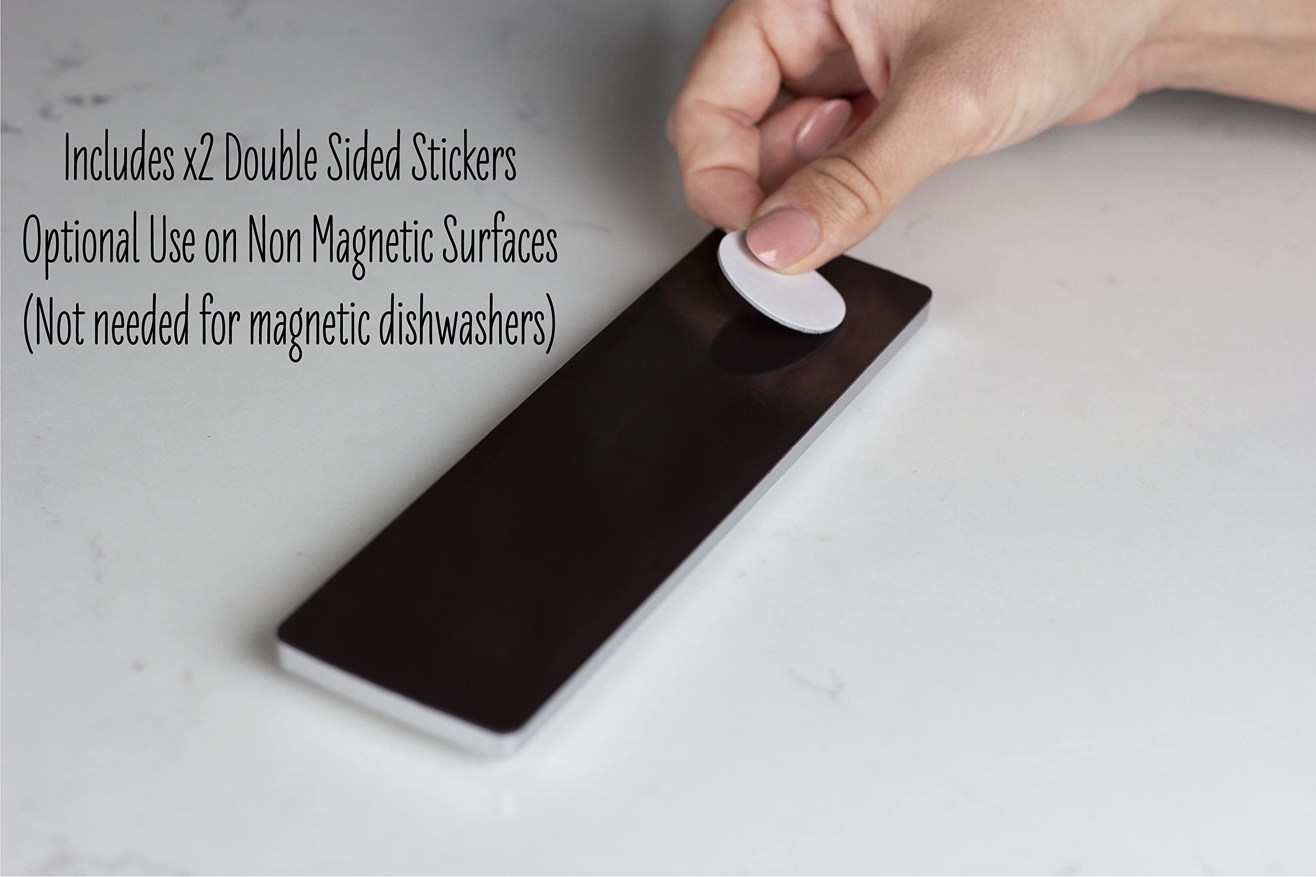 Strong Clean Dirty Dishwasher Magnet Sign - Universal Kitchen Organization Indicator in Rustic Marble Black & White Granite Style | Perfect for Home, Office & Restaurant Use