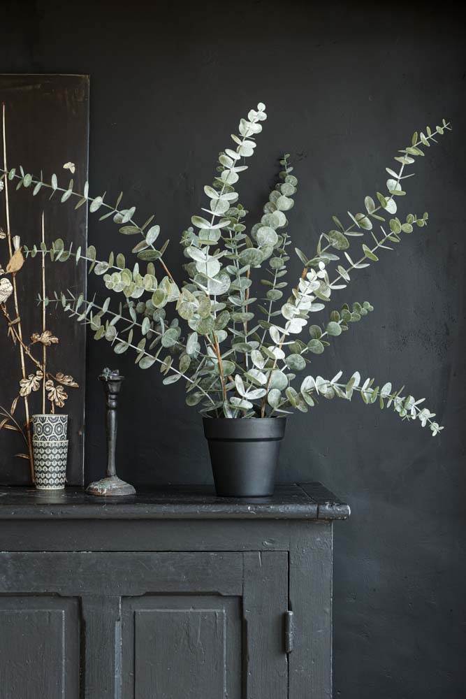Artificial Eucalyptus Plant in Pot - Realistic Fake Greenery for Home Decor, Office, Wedding & Event Centerpieces
