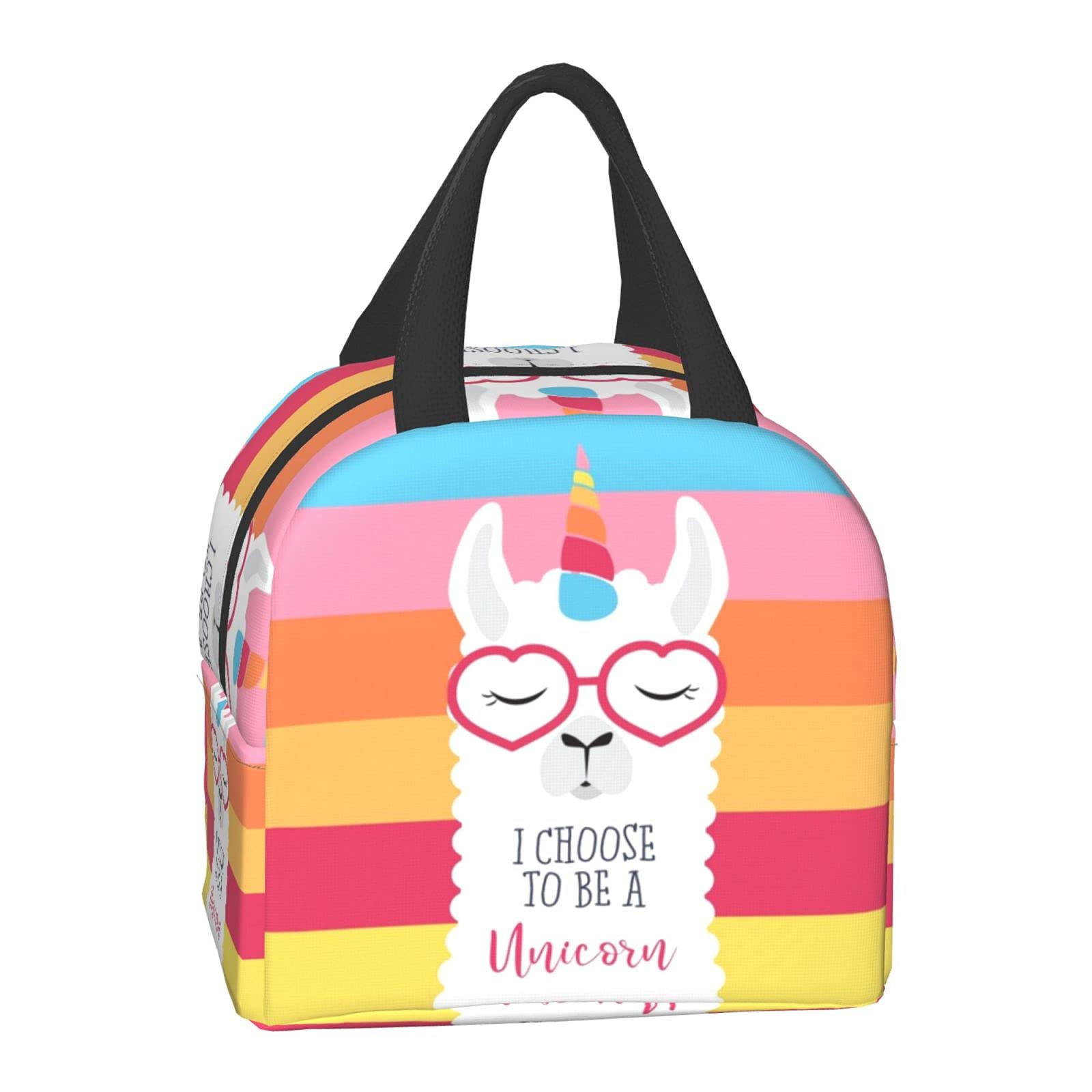 Insulated Unicorn Llama Lunch Box - Reusable Thermal Lunch Bag for Women & Men | Perfect for Office, School, Camping, Hiking, Picnics, Beach & Travel | Keeps Food Fresh All Day