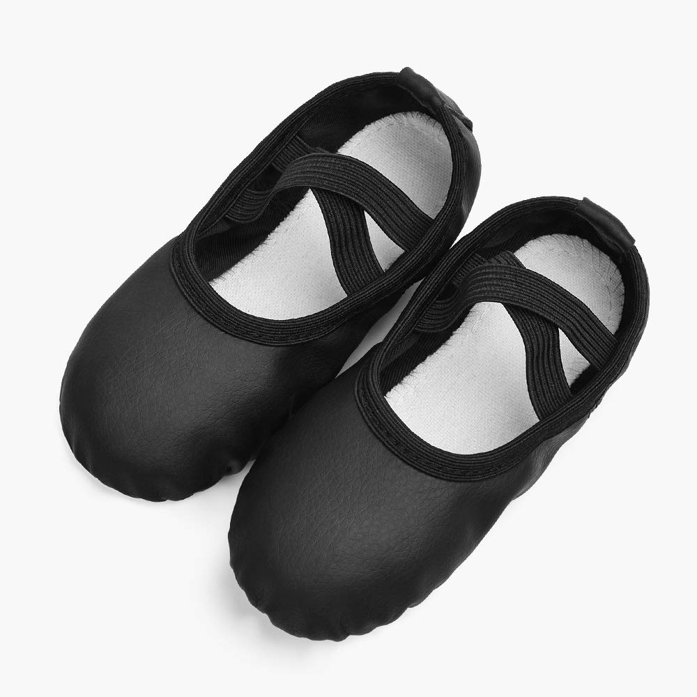 Stelle Girls & Boys Ballet Shoes - Soft Leather Dance Slippers for Toddlers, Little Kids & Big Kids - Perfect for Ballet Class, Dance Practice & Recitals