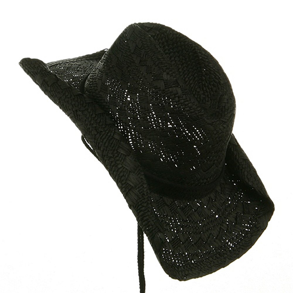 Stylish Ladies Toyo Straw Cowboy Hat for Women - Western Fashion Accessory for Outdoor, Rodeo, and Summer Events