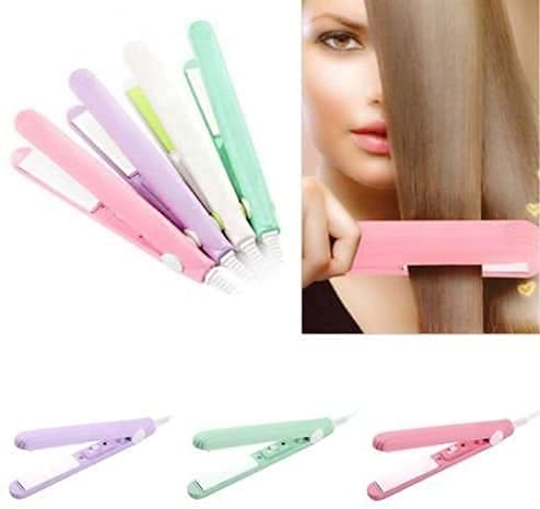 Woniry Mini Hair Straightener for Teens, Women & Men - Portable Travel Flat Iron with Adjustable Temperature (Multi-Color) | Perfect for Home, Salon & On-The-Go Styling
