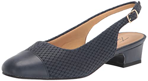 Navy Diamond Leather/Veg
