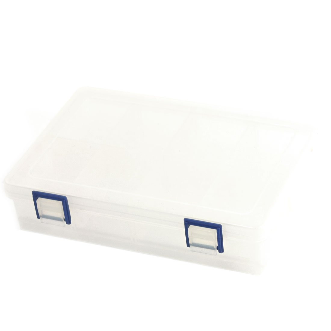 8-Slot Detachable Plastic Tool Organizer Box - Clear Storage for DIY & Crafts