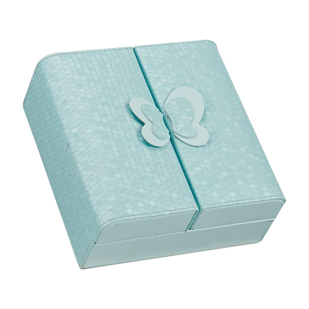Small Travel Jewelry Box - Portable PU Leather Jewelry Organizer Case for Women & Girls | Mini Jewelry Storage for Earrings, Rings & Necklaces | Perfect for Travel, Gifts & Daily Use (White)