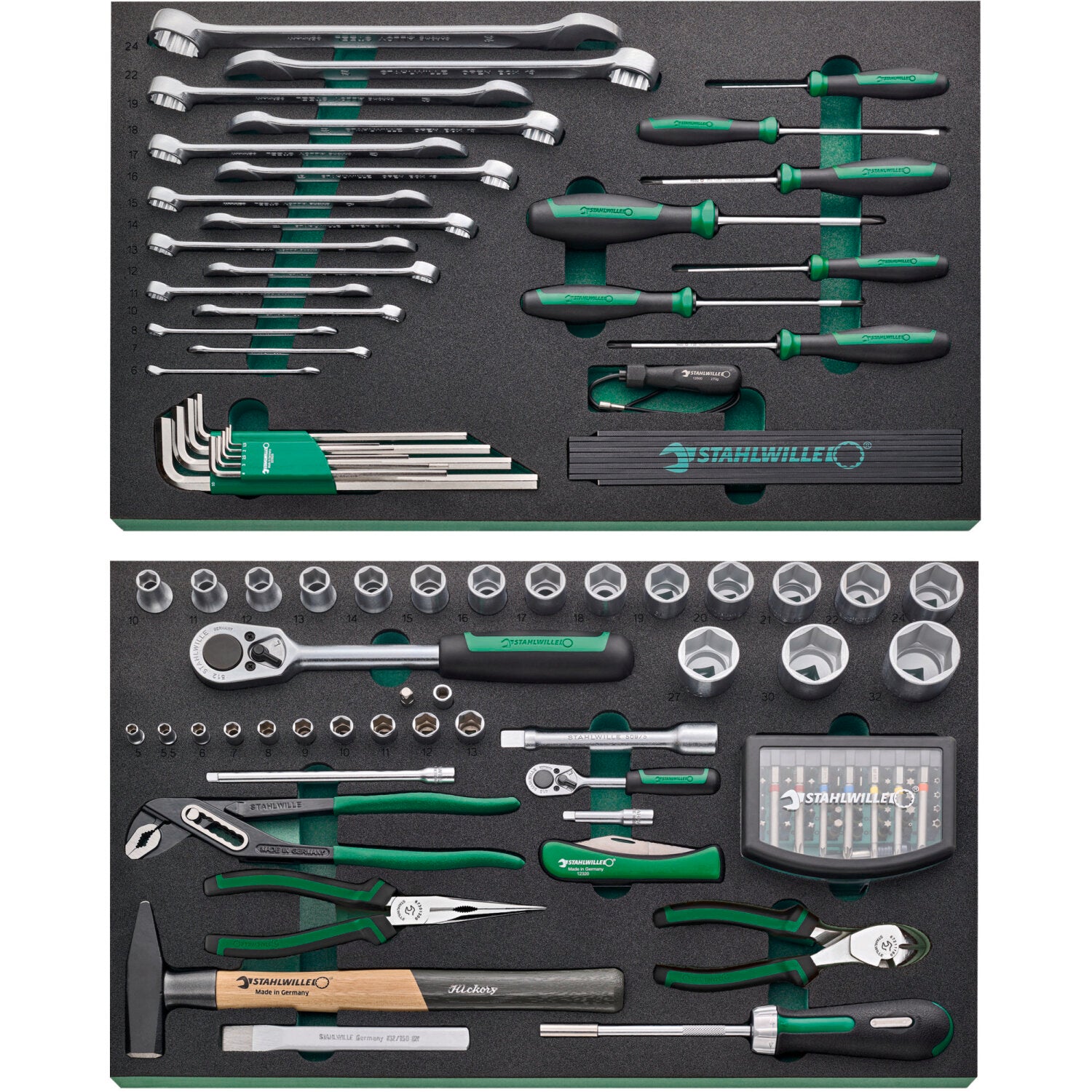 Stahlwille 97830254 Professional Tool Set - High-Quality Assorted Hand Tools for Mechanics & DIY Projects | Perfect for Automotive Repair, Home Improvement & Workshop Use