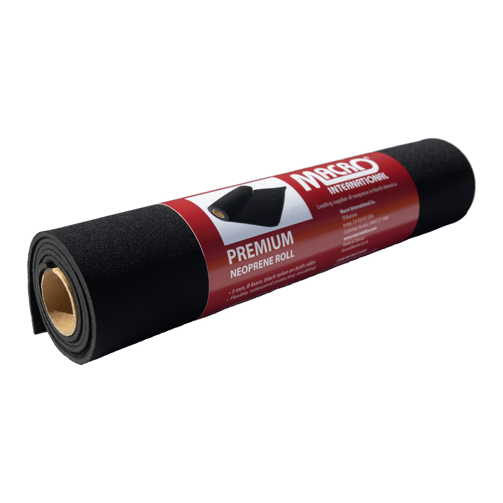 Neoprene Sponge Foam Rubber Sheet Rolls - 16