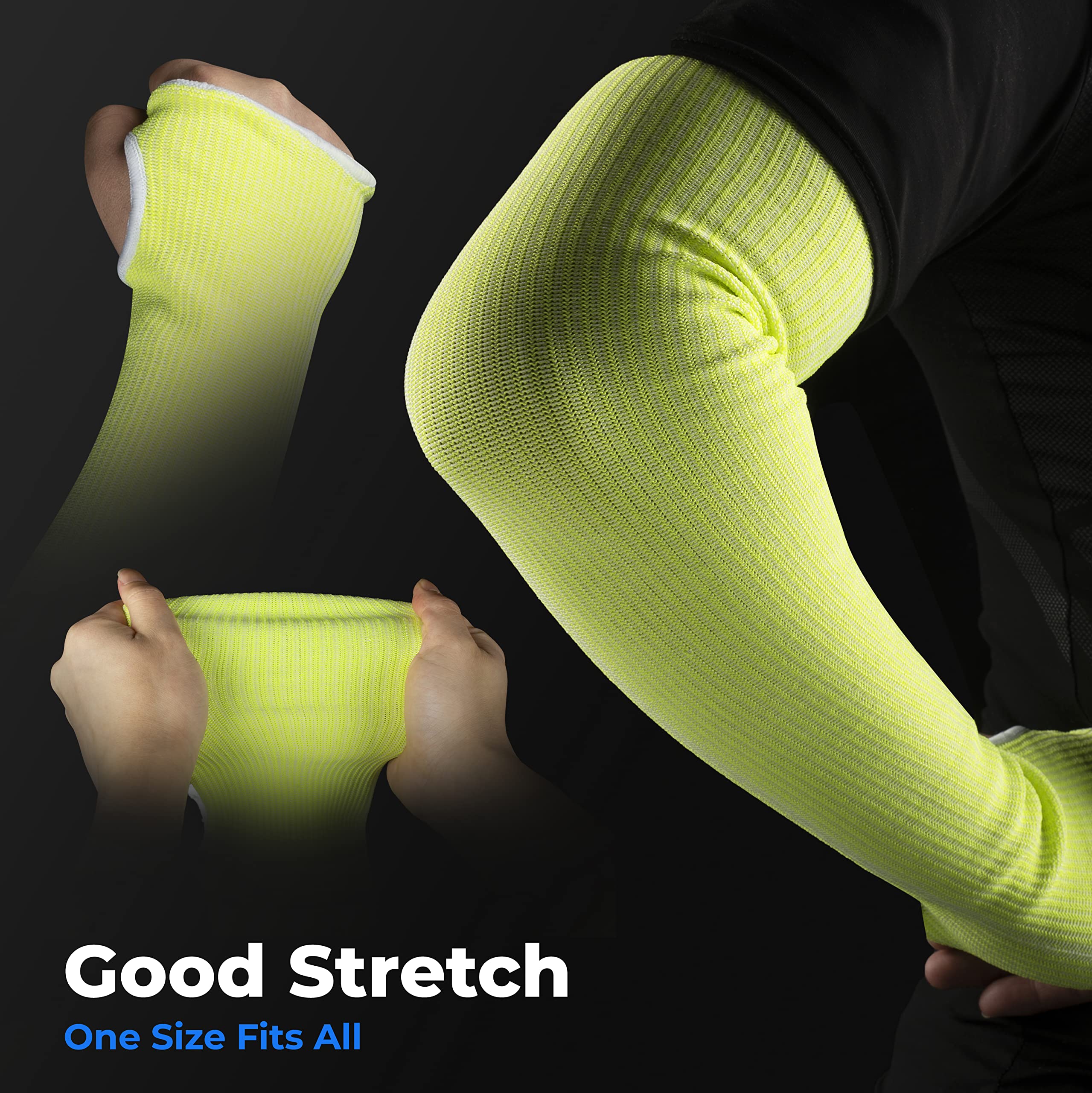 Cut Resistant Gardening Arm Sleeves with Thumb Hole - Protective Arm Guards for Yard Work, Thorn & Bite Protection - Ideal for Landscaping, Pruning & Outdoor Activities