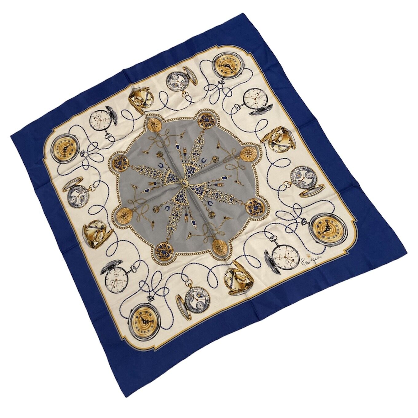 Authentic Vintage Rolex Geneve Swiss Silk Scarf 90cm - Luxury Fashion Accessory for Women, Gift for Her, Perfect for Special Occasions & Collector's Items