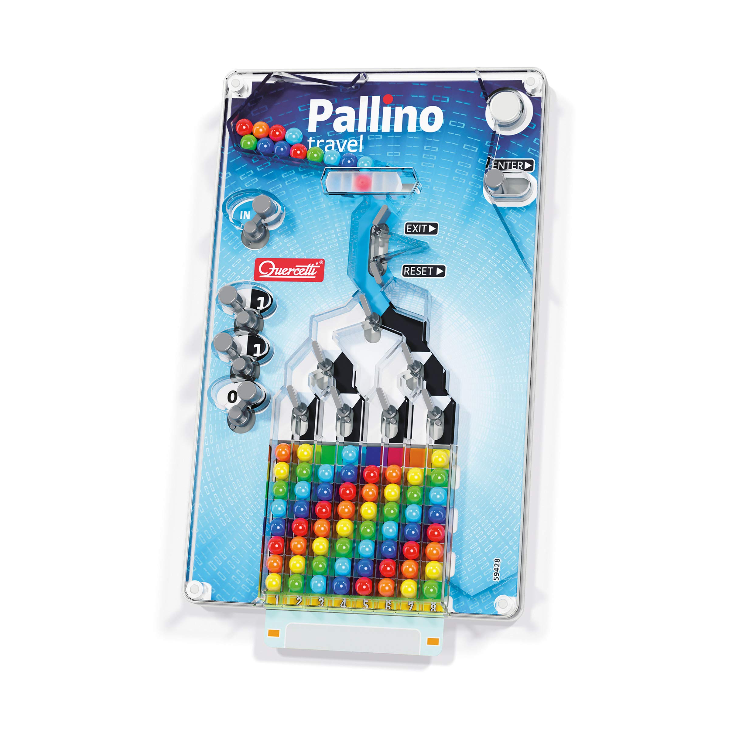 Quercetti Mini Pallino Building Toy Set for Kids - 50 Colorful Balls & Pegs, STEM Learning Educational Construction Play for Ages 3+ - Perfect for Preschool Classroom, Birthday Gifts & Creative Playtime