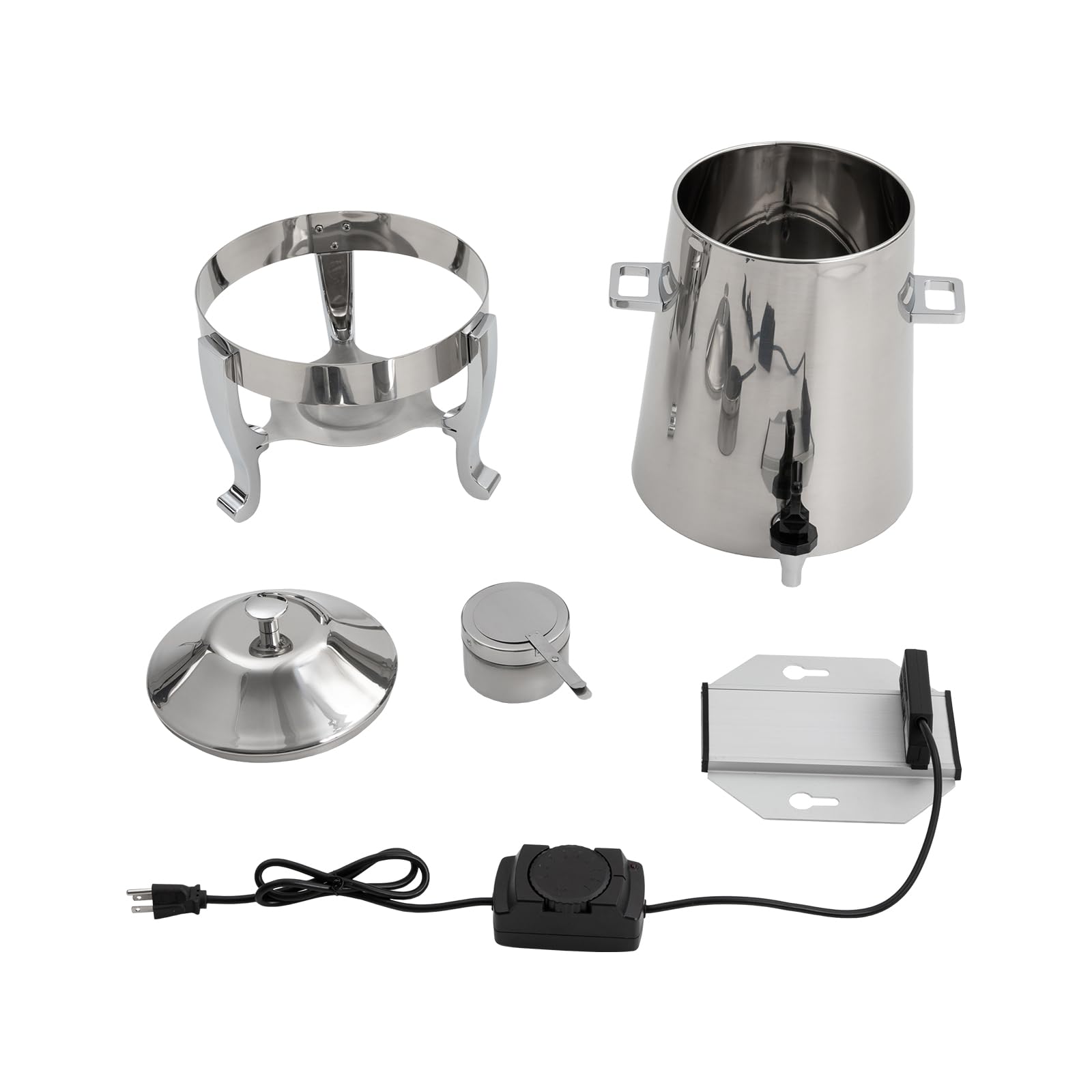 13L Commercial Stainless Steel Hot Beverage Dispenser with Spigot - Coffee Chafer Urn for Hot Water, Tea & Drinks - Ideal for Catering, Buffets, Restaurants & Office Events (13L, Silver)