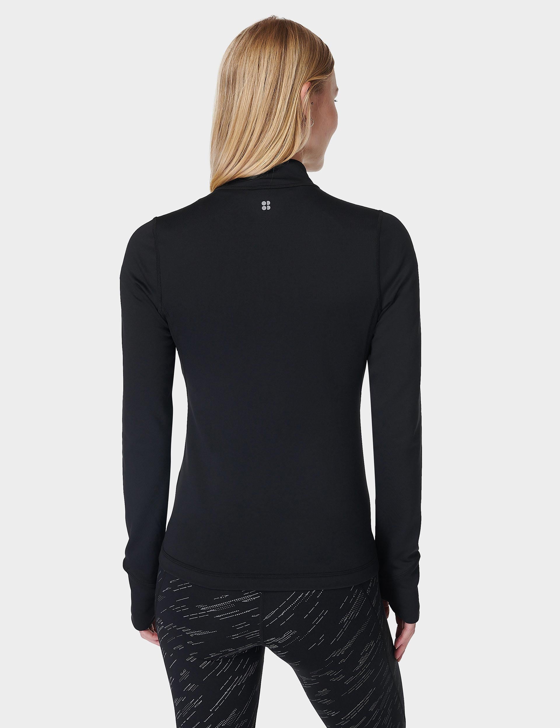 Therma Boost Running Half Zip Jacket for Men & Women - Lightweight Thermal Performance Top for Cold Weather Running, Hiking & Outdoor Sports - Black
