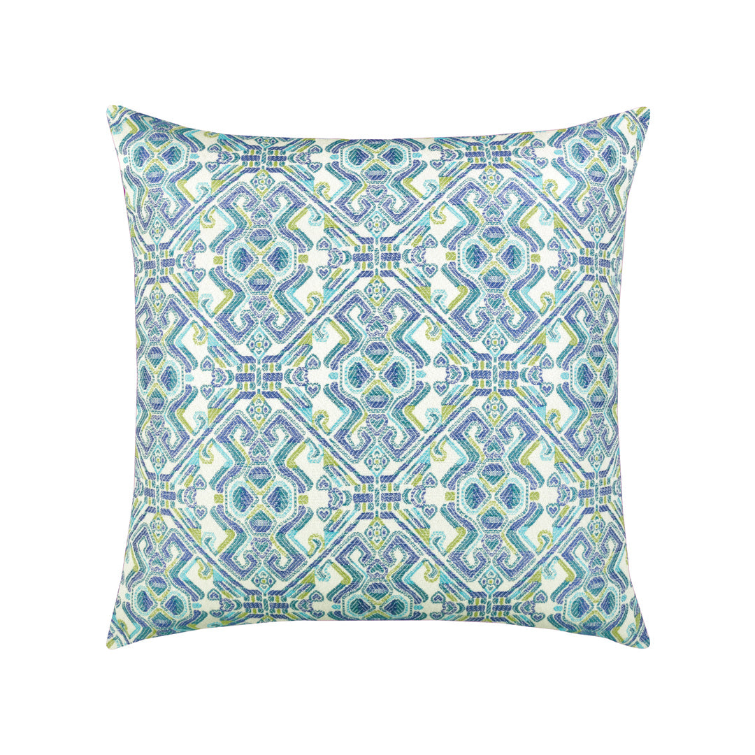 Tulum Indoor Outdoor Square Pillow - Decorative Throw Pillow for Sofa, Bed, Patio & Outdoor Furniture - Soft & Stylish Home Decor