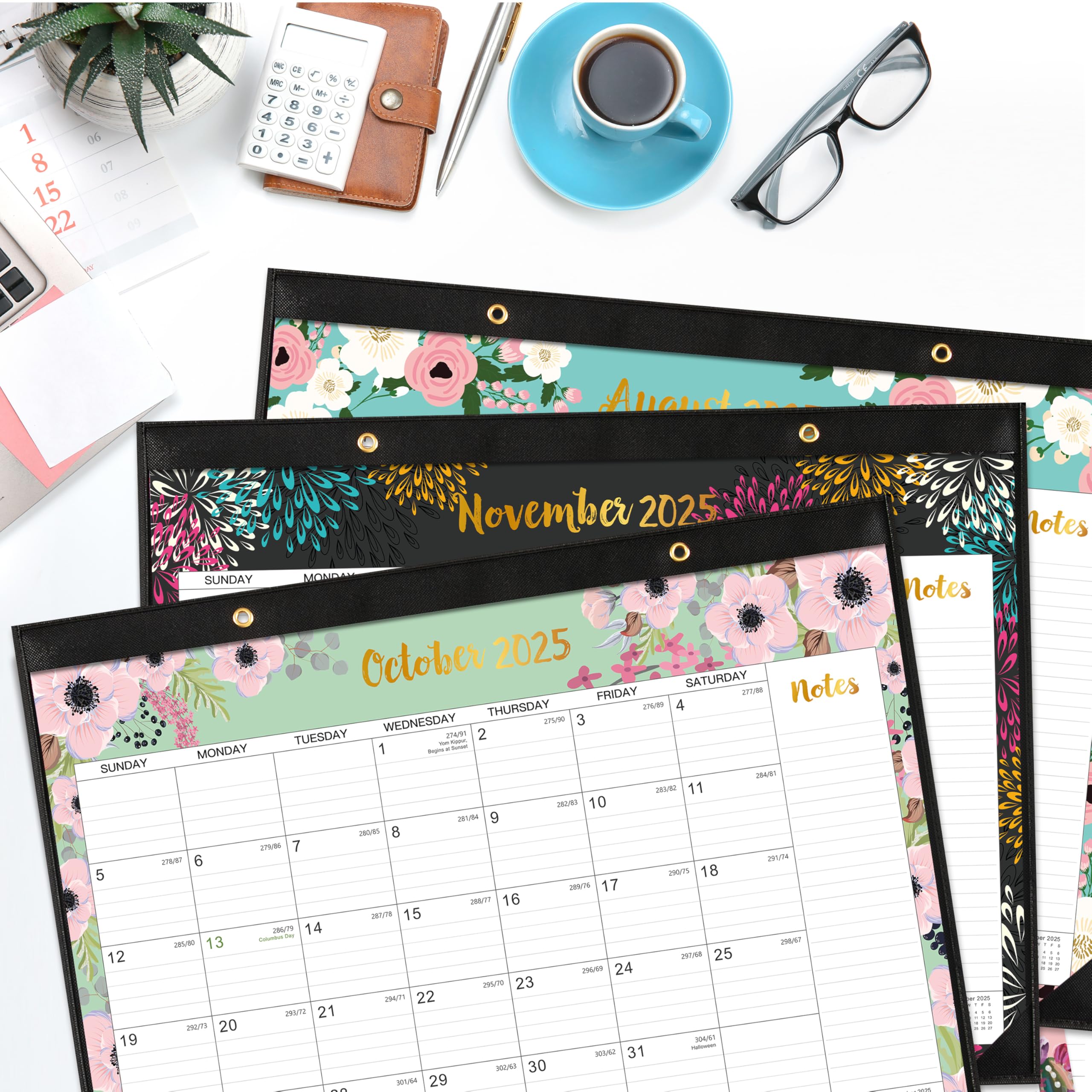 2025-2026 18-Month Large Desk Calendar | July 2025 - December 2026 | 22