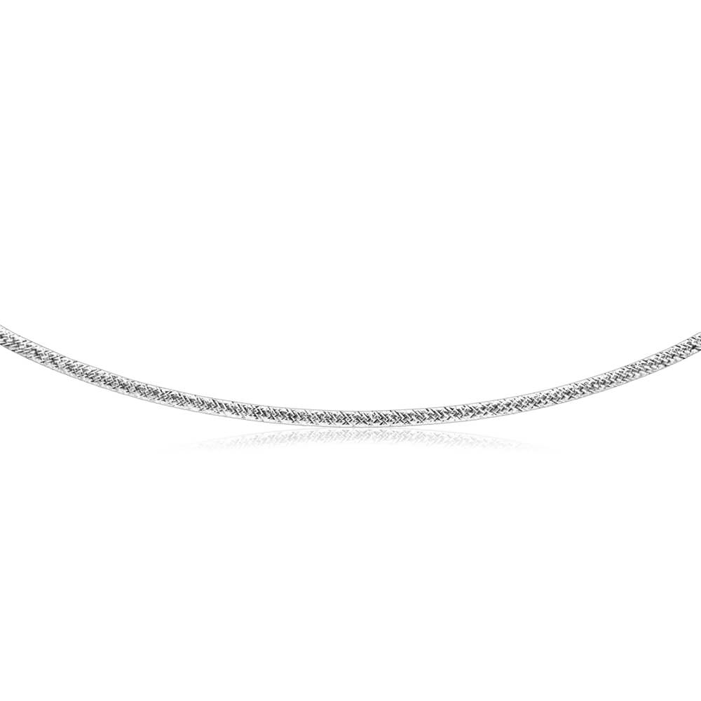 9ct Yellow Gold & White Gold Silver Filled Reversible Omega Chain Necklace - Perfect for Layering, Gift Giving & Everyday Wear