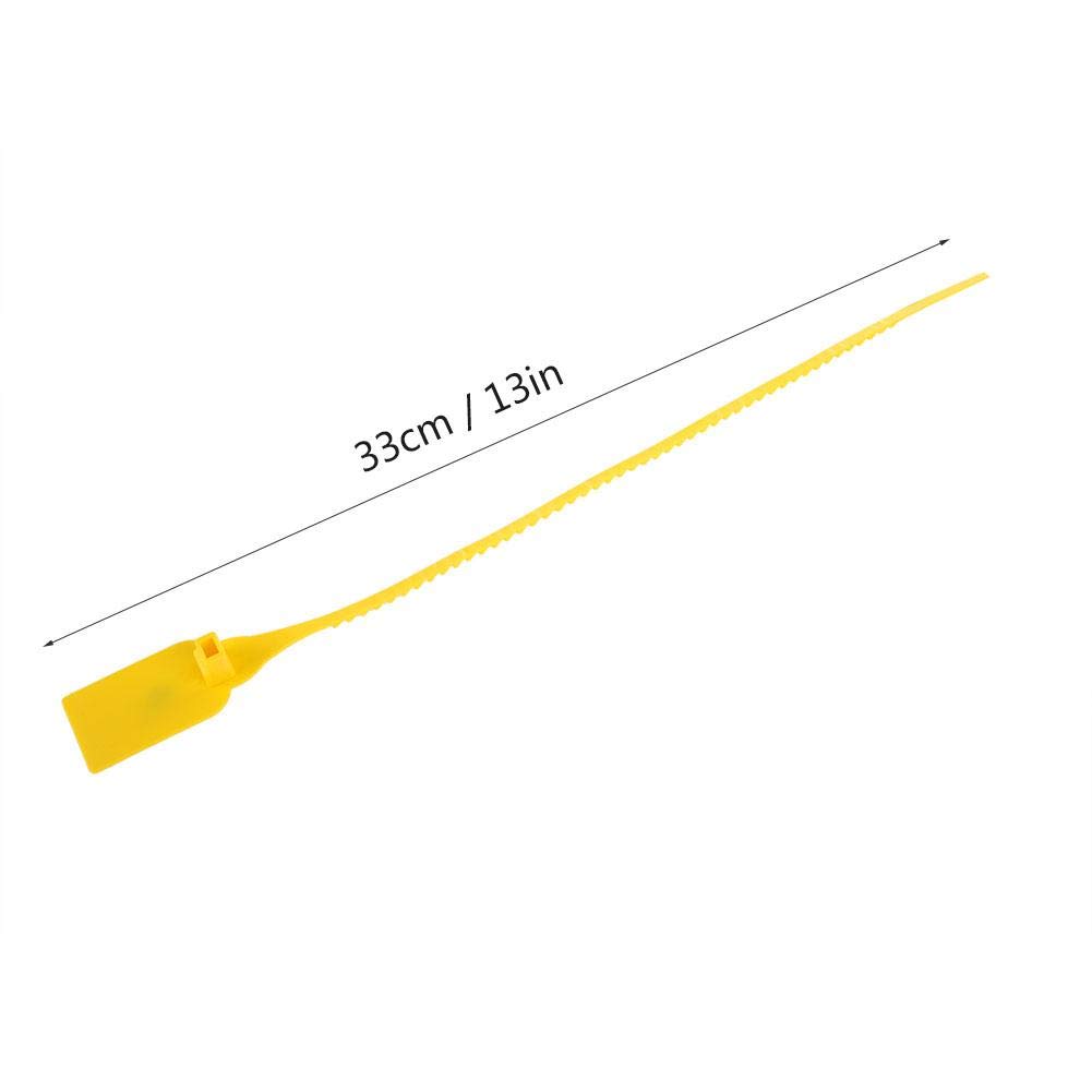 100-Pack Heavy Duty Self-Locking Adjustable Plastic Zip Ties - Red & Yellow (Yellow) for Cable Management, Wire Organization & Tamper Proof Security - Perfect for Home, Office & Industrial Use