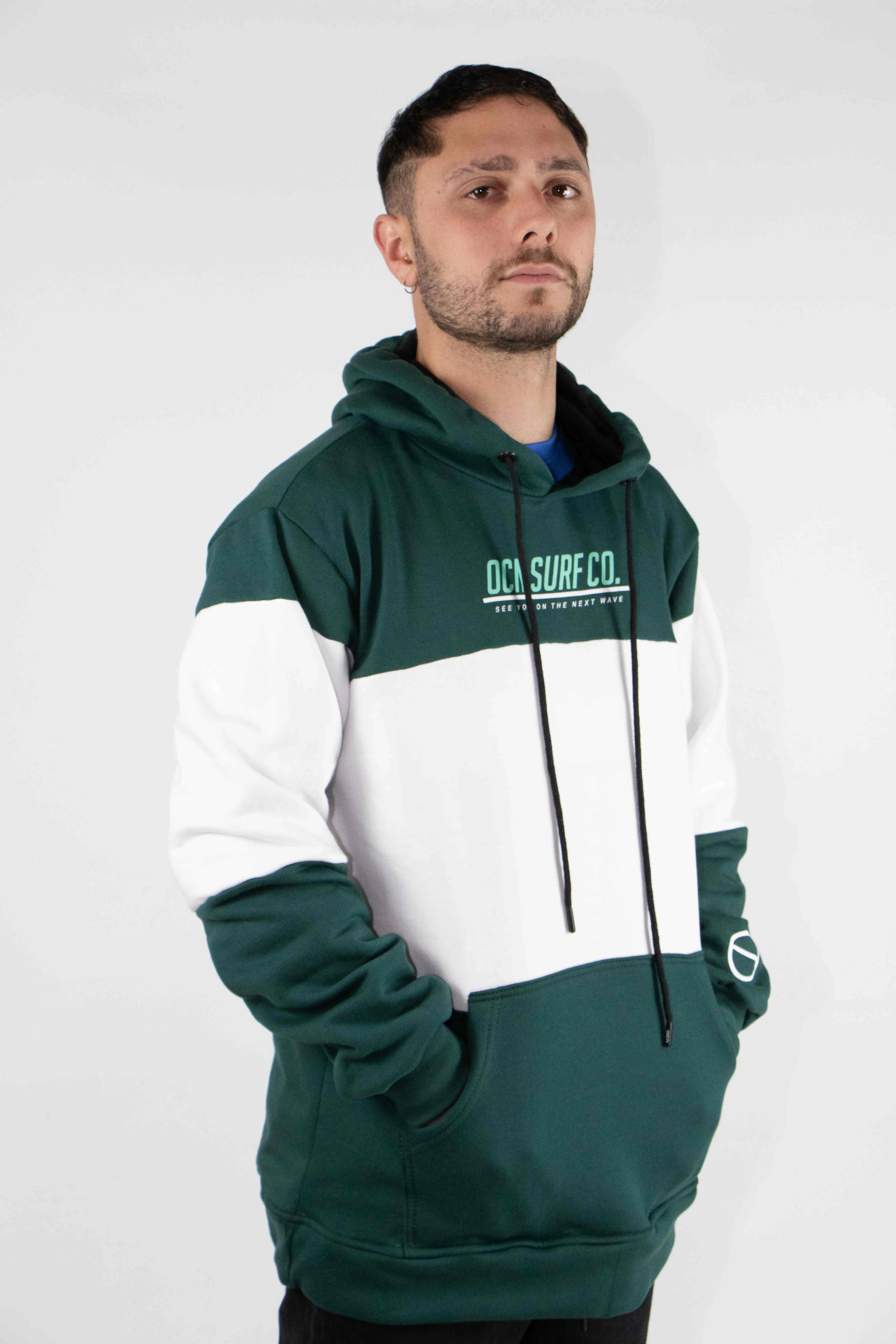 Ocn H Denali Jungle White Hoodie - Men's & Women's Casual Pullover Sweatshirt for Outdoor Adventures & Streetwear Fashion