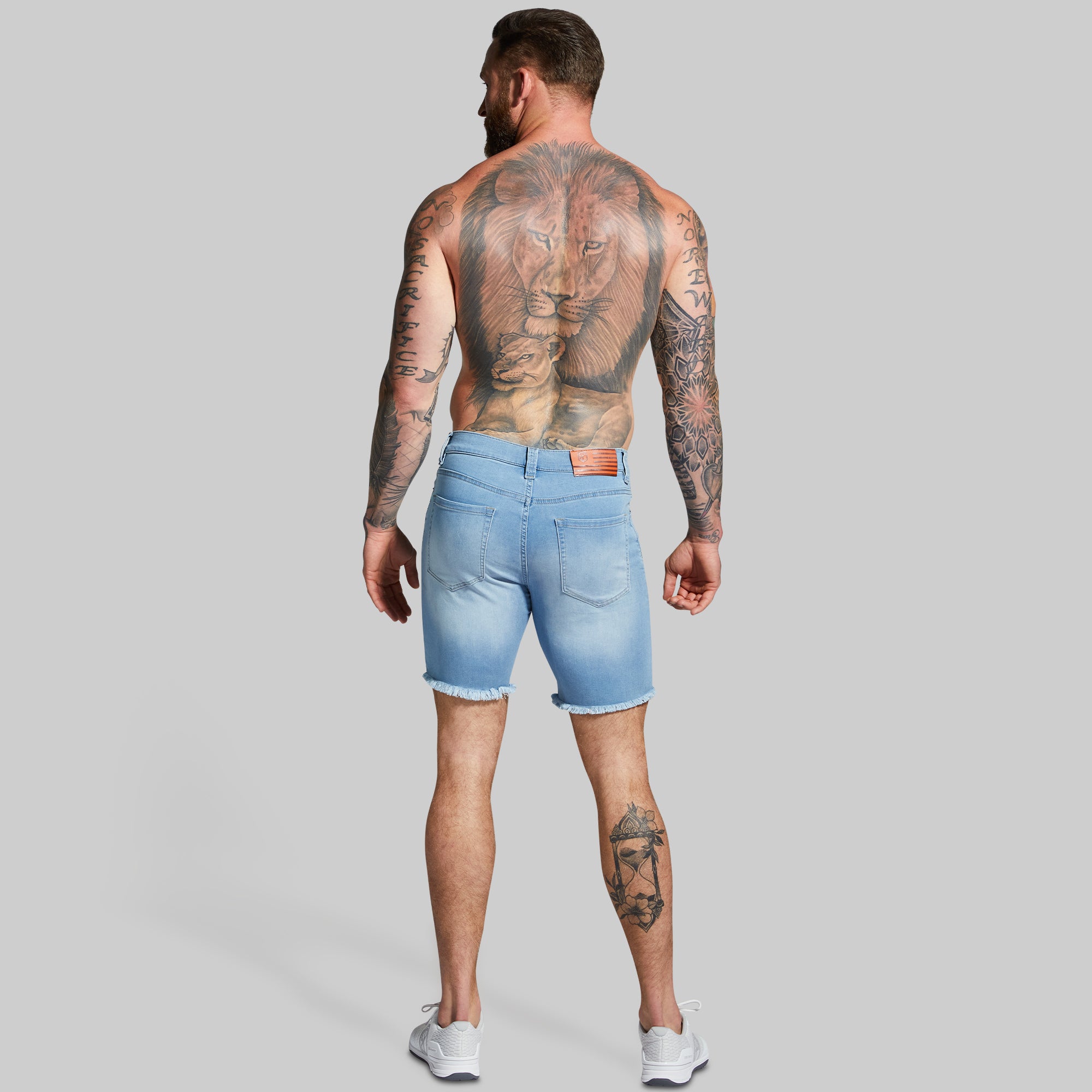 Stretchy Denim Shorts for Women - Light Wash Jorts with Comfortable Flex Fabric | Perfect for Casual Wear, Summer Outfits, and Beach Vacations
