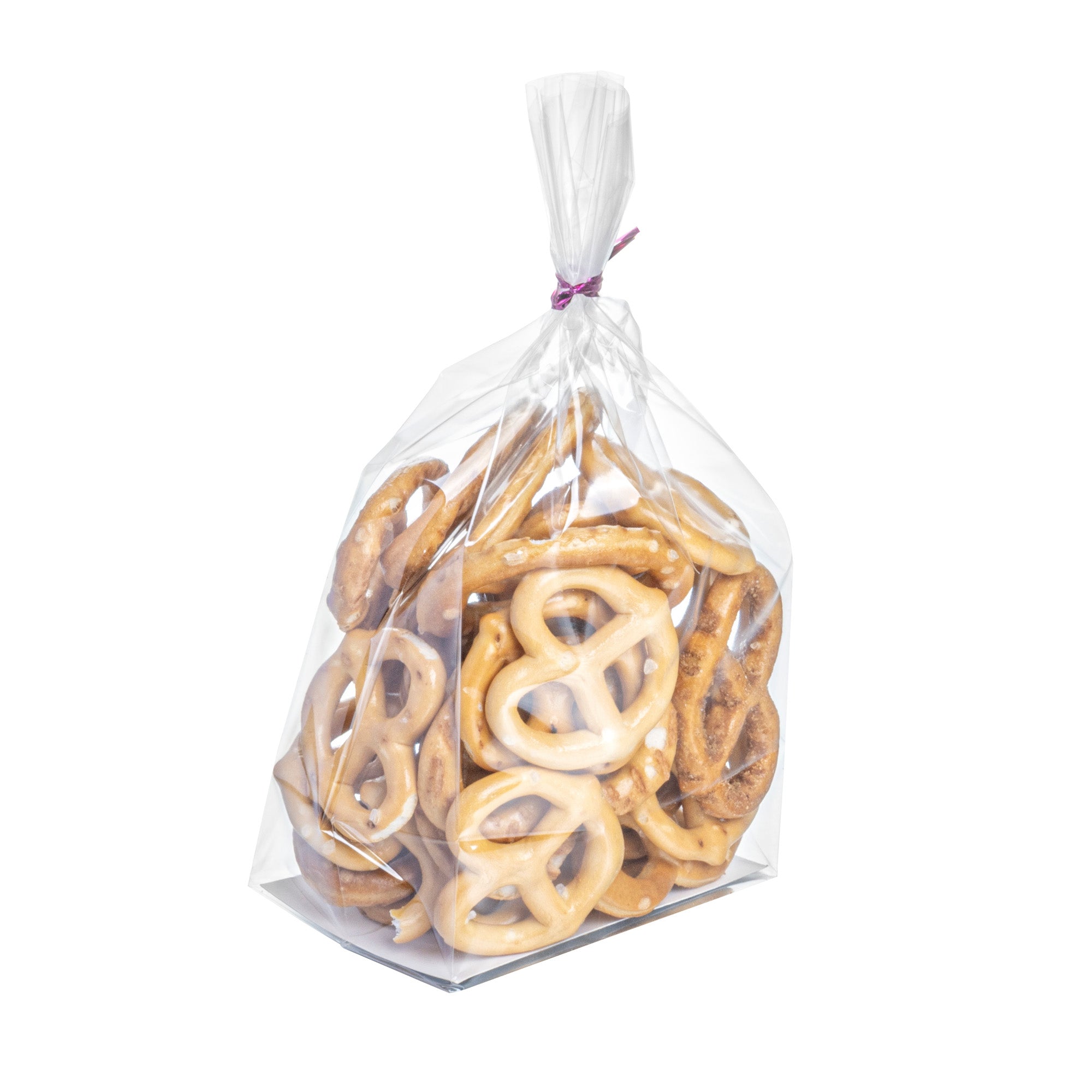Clear Plastic Gusset Bags with Flat Bottom & Paper Insert - Heat Sealable 3