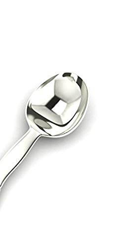 Premium .925 Sterling Silver Baby Feeding Spoon - Engravable Gift for Newborns & Infants - Food Grade Safe & Hypoallergenic - Perfect for First Solids, Weaning & Special Occasions with Elegant Gift Box