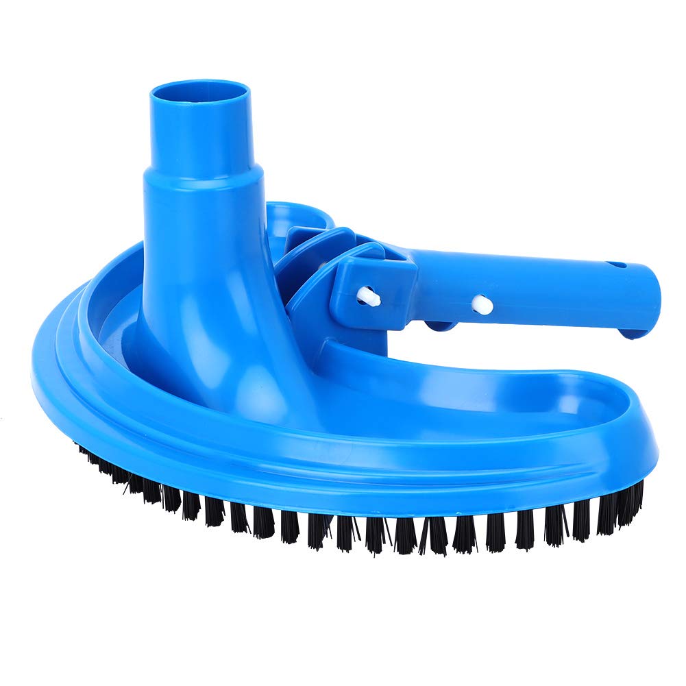 Half Moon Pool Vacuum Head - Curved Swimming Pool Cleaner for In-Ground & Above Ground Pools | Durable Pool Brush Attachment for Easy Pool Maintenance | Perfect for Weekly Cleaning, Algae Removal & Debris Collection