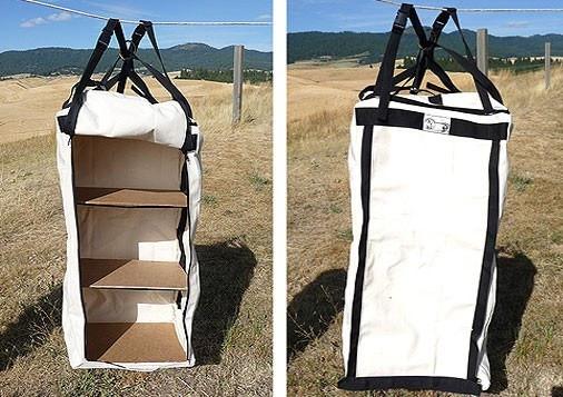 Premium Canvas Storage Cupboard - Foldable Closet Organizer for Bedroom, Closet & Office - Perfect for Clothes, Shoes & Accessories Storage