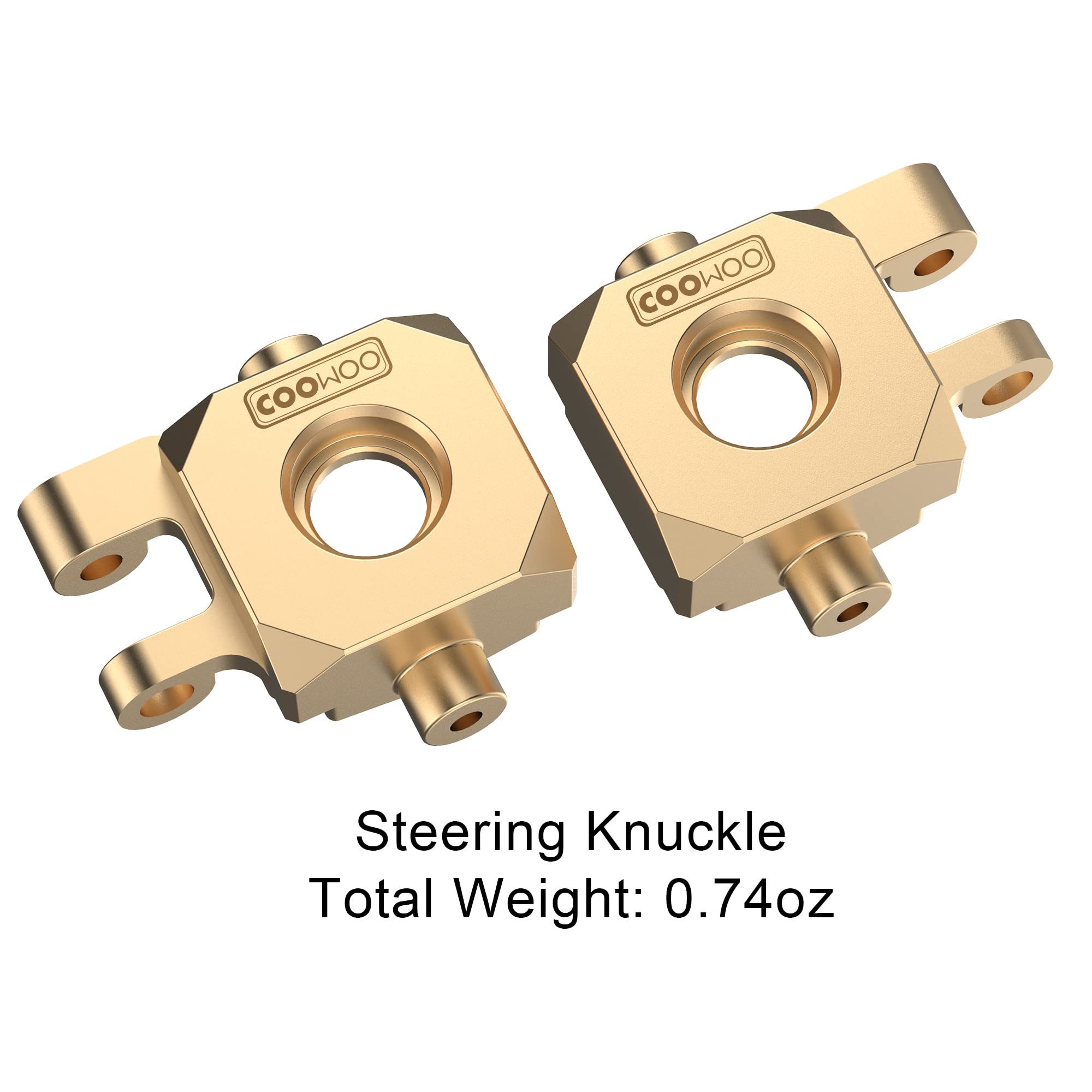 Upgrade Brass Parts Kit for TRX-4M RC Crawler - Steering Link, Knuckle, Caster Blocks & Diff Cover - Durable Off-Road Crawling Accessories for Trail & Rock Climbing Adventures