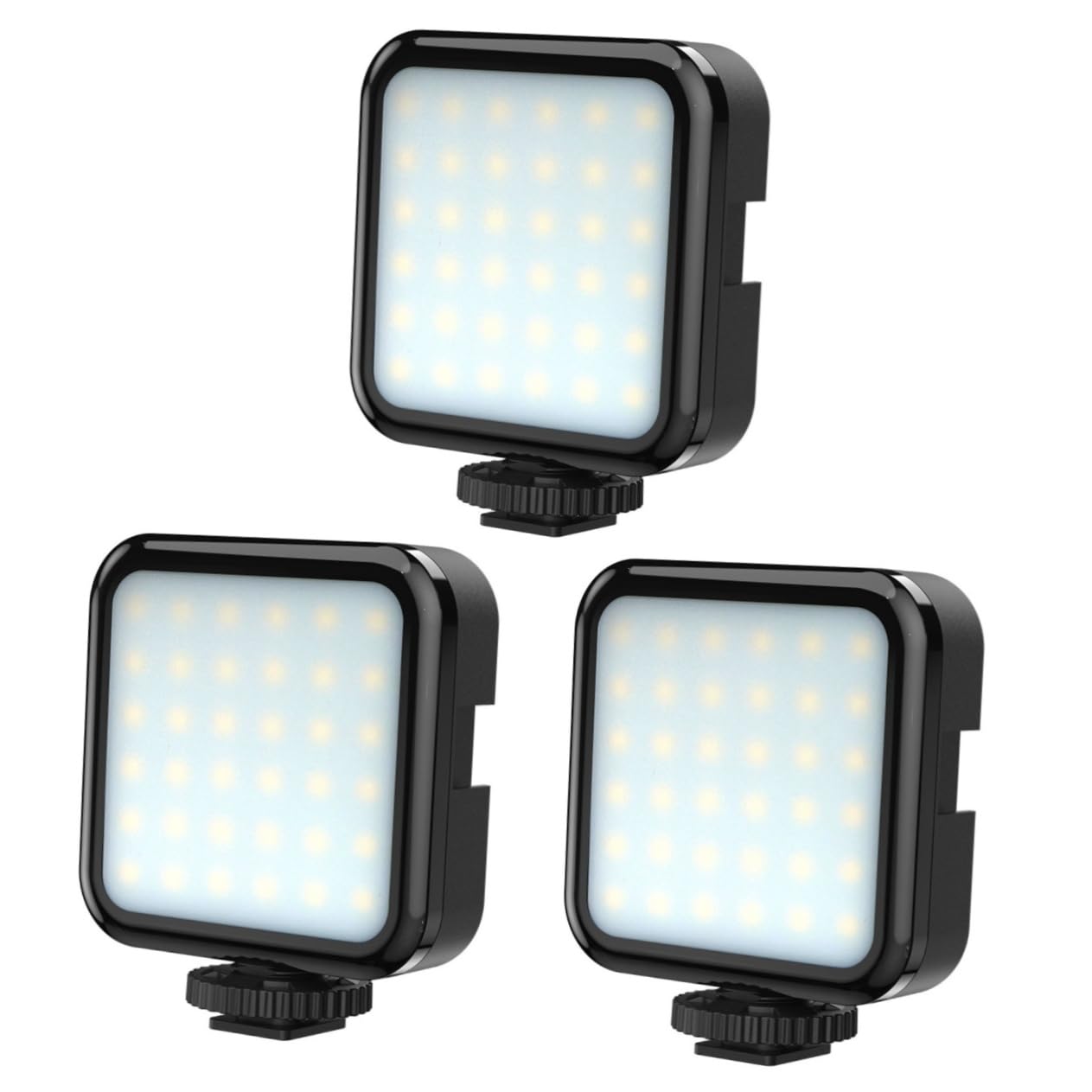 MIKIKIT 3-Pack LED Fill Light Panel for Video Conferencing, Photography & Zoom Meetings - Portable Desktop Lighting for Laptop, Camera, Webcam - Perfect for Home Office, Streaming & Content Creation