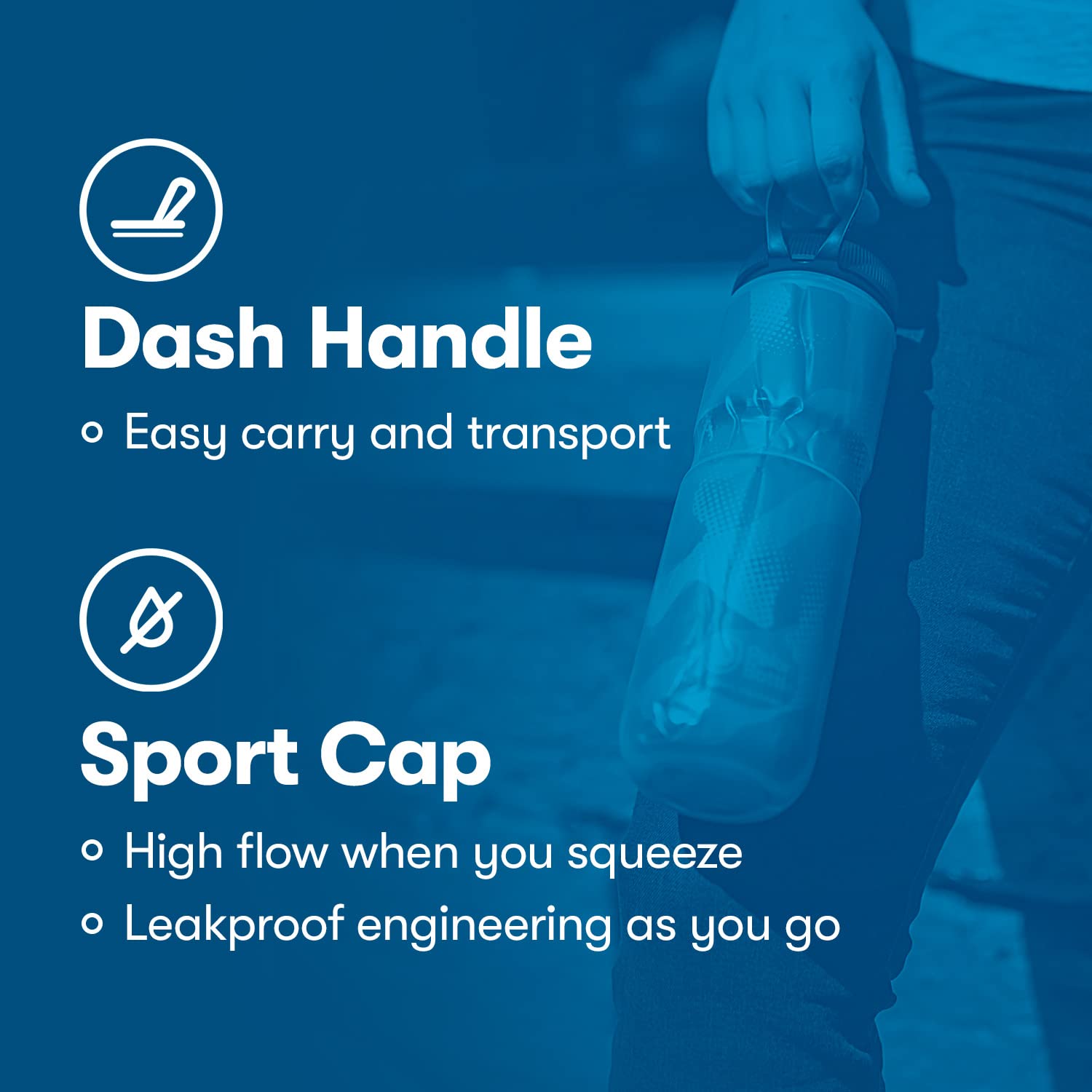 HydraPak Polar Bottle Sport Insulated Water Bottle (20oz & 24oz) - Leak Proof, Keeps Water Cold 2X Longer Than Regular Bottles - Perfect for Hiking, Cycling, Gym & Outdoor Activities