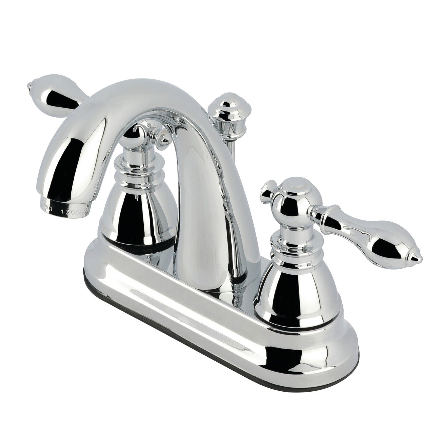FSY5611ACL Classic American 4-Inch Centerset Bathroom Faucet - Double Handle Deck Mount with Pop-Up Drain - Polished Chrome Finish - Perfect for Small Bathrooms & Powder Rooms