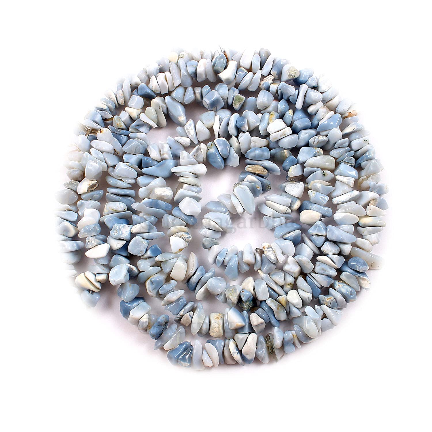 Natural Blue Opal Chips Beads - 34
