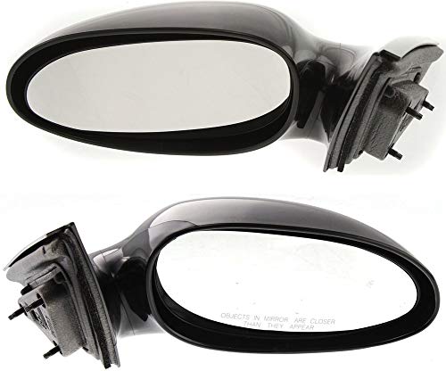 Kool Vue Power Side Mirrors for 2005-2008 Buick LaCrosse Allure - Driver & Passenger Side, Paintable Replacement - Perfect for Daily Commuting & Road Trips