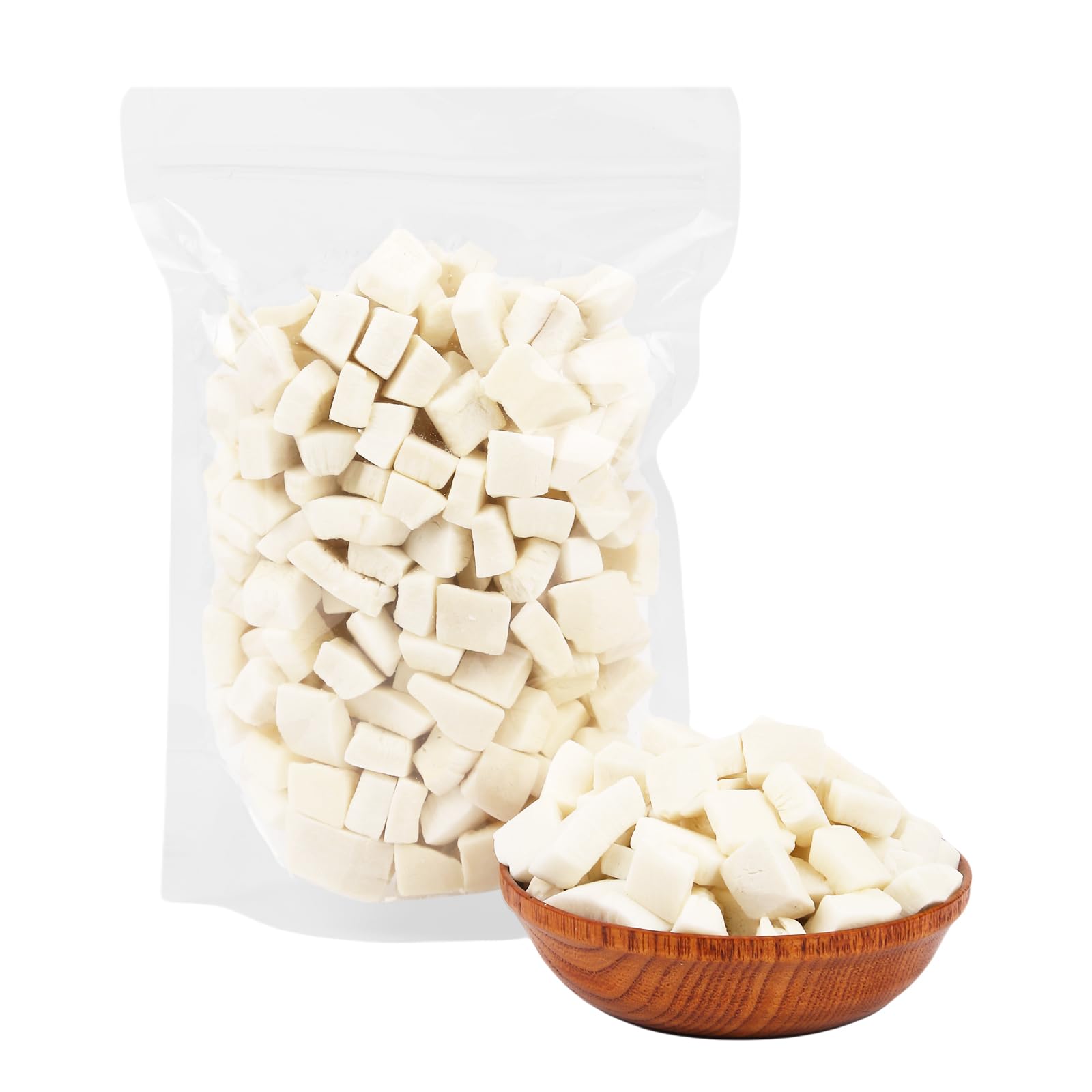 Premium Dried Coconut Chunks 10.58oz (300g) - Natural Coconut Meat Strips for Smoothies, Baking, Trail Mix & Healthy Snacks - Vegan, Gluten-Free, No Sugar Added