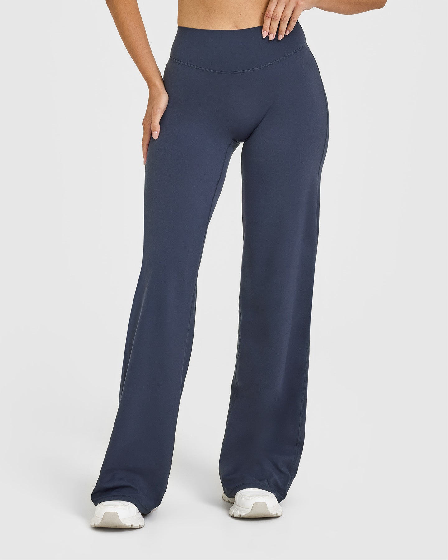 SoftMotion™ Straight Leg Yoga Pants for Women | True Blue | Perfect for Yoga, Gym Workouts & Lounge Wear
