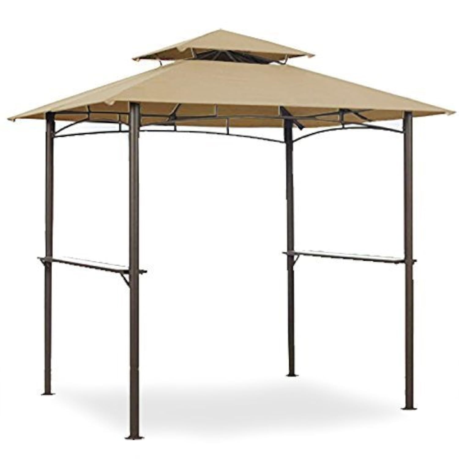 Garden Winds Replacement Canopy Top Cover for The Grill Gazebo L-GG019PST - 350 Beige | Durable Outdoor BBQ Shelter Accessory | Perfect for Patio, Deck, and Backyard Gatherings
