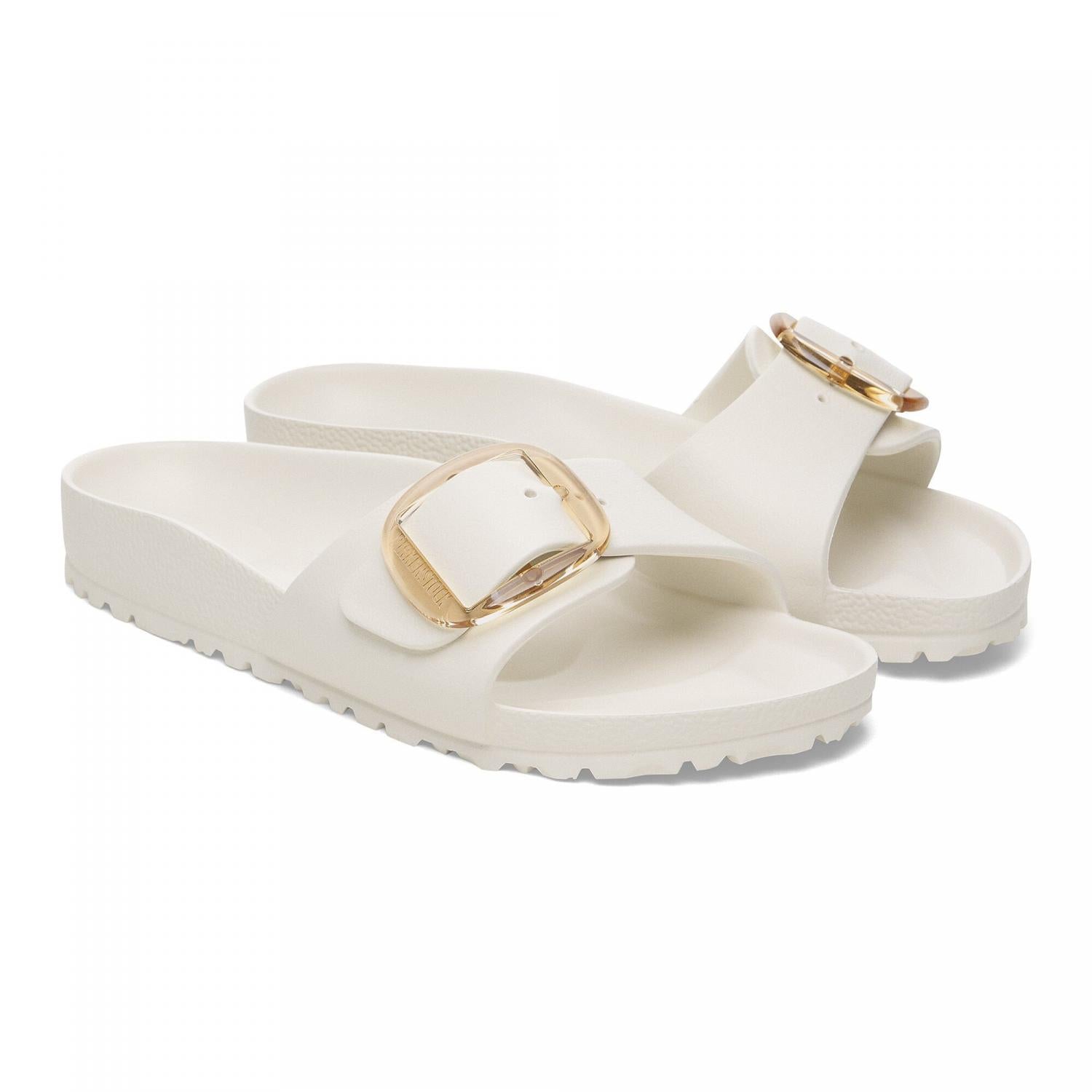 Madrid Big Buckle Sandals for Women - Comfortable Summer Slide Sandals with Adjustable Buckle | Perfect for Beach, Vacation & Casual Outfits