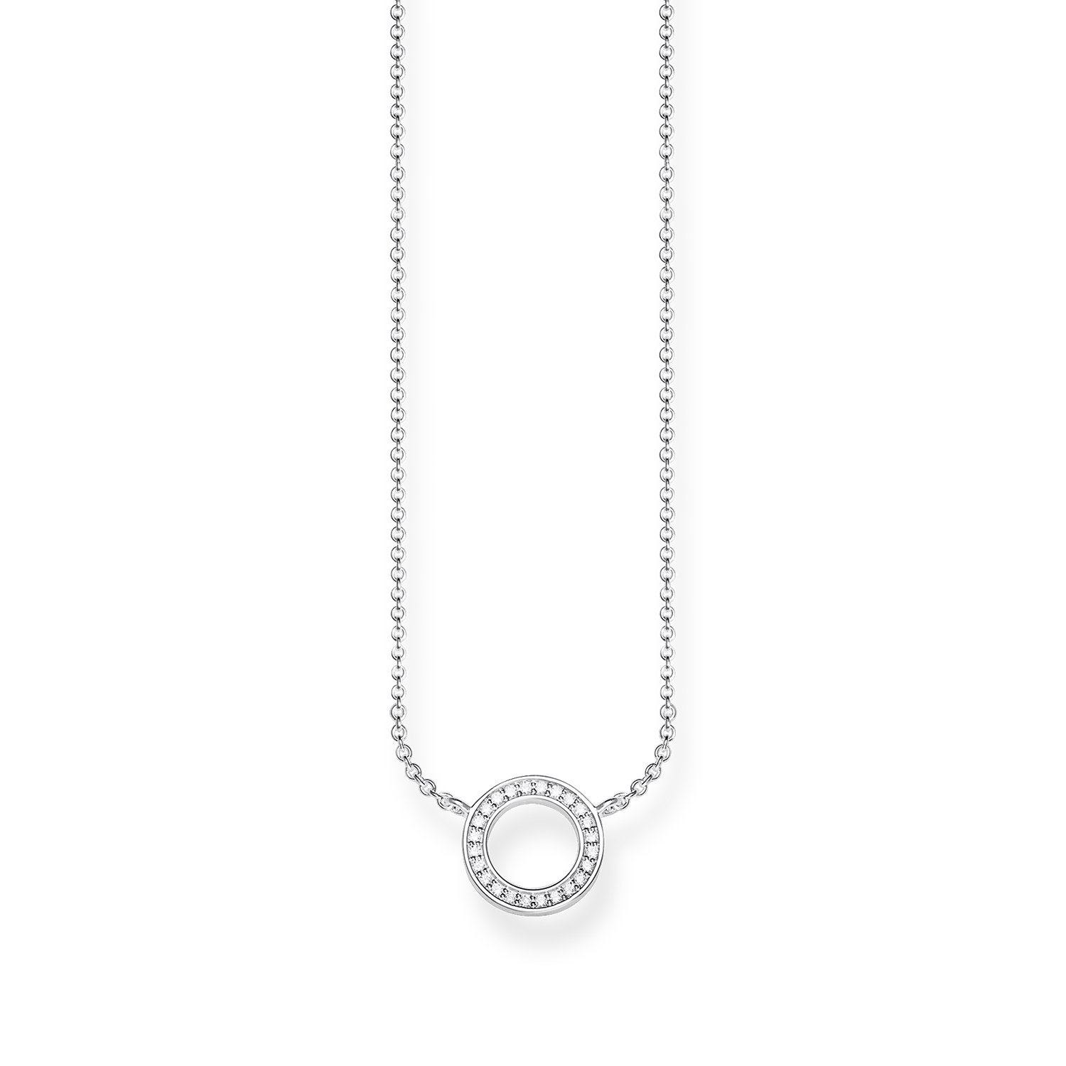 Thomas Sabo Elegant Symbol Necklace for Women - Sterling Silver Pendant Necklace, Perfect for Gifts, Anniversaries & Everyday Wear