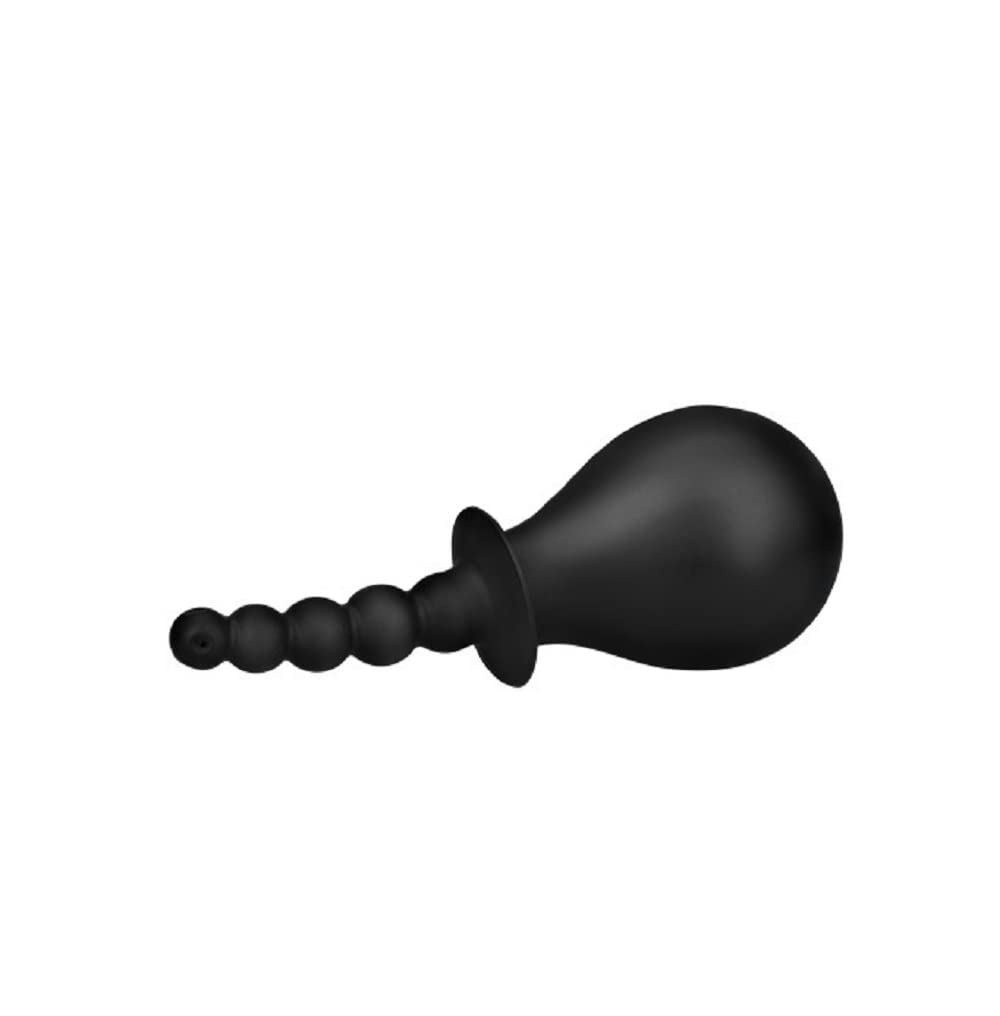 Premium Silicone Anal Plug with Enema Cleaner - Beaded Design for Safe & Comfortable Use | Perfect for Anal Play, Hygiene, and Adult Intimacy