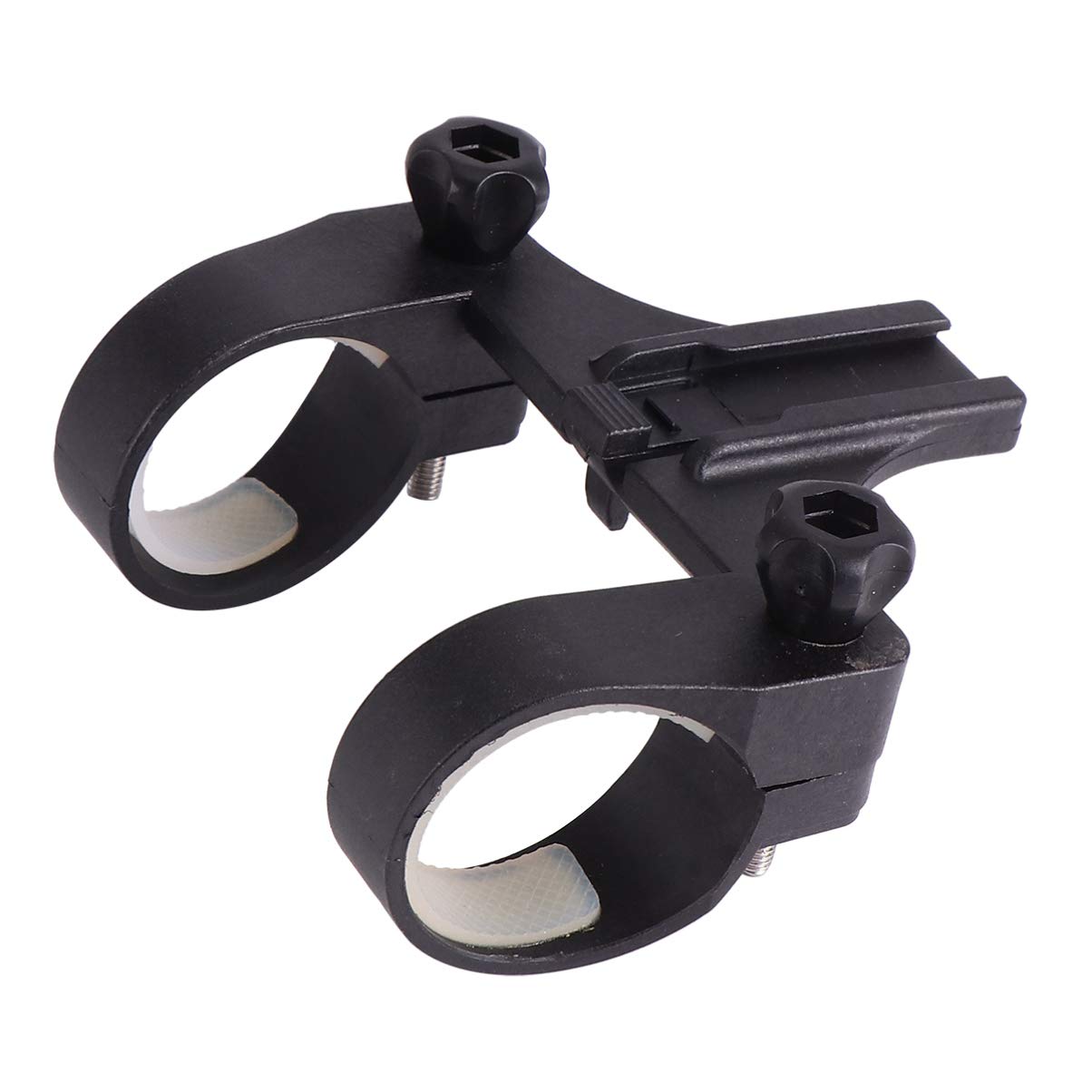 BESPORTBLE Bike Flashlight Holder - Adjustable Bicycle Mount Bracket for Flashlights & Torches, Secure Plastic Bike Light Clip (Black) - Perfect for Night Cycling, Camping & Outdoor Adventures
