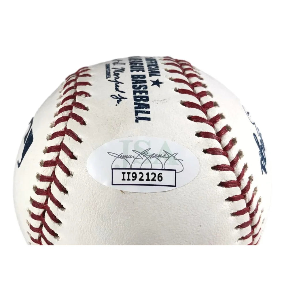 Dennis Quaid Autographed OMLB Baseball with JSA COA - Signed Memorabilia from The Rookie & Parent Trap - Perfect for Sports Collectors & Movie Fans Display