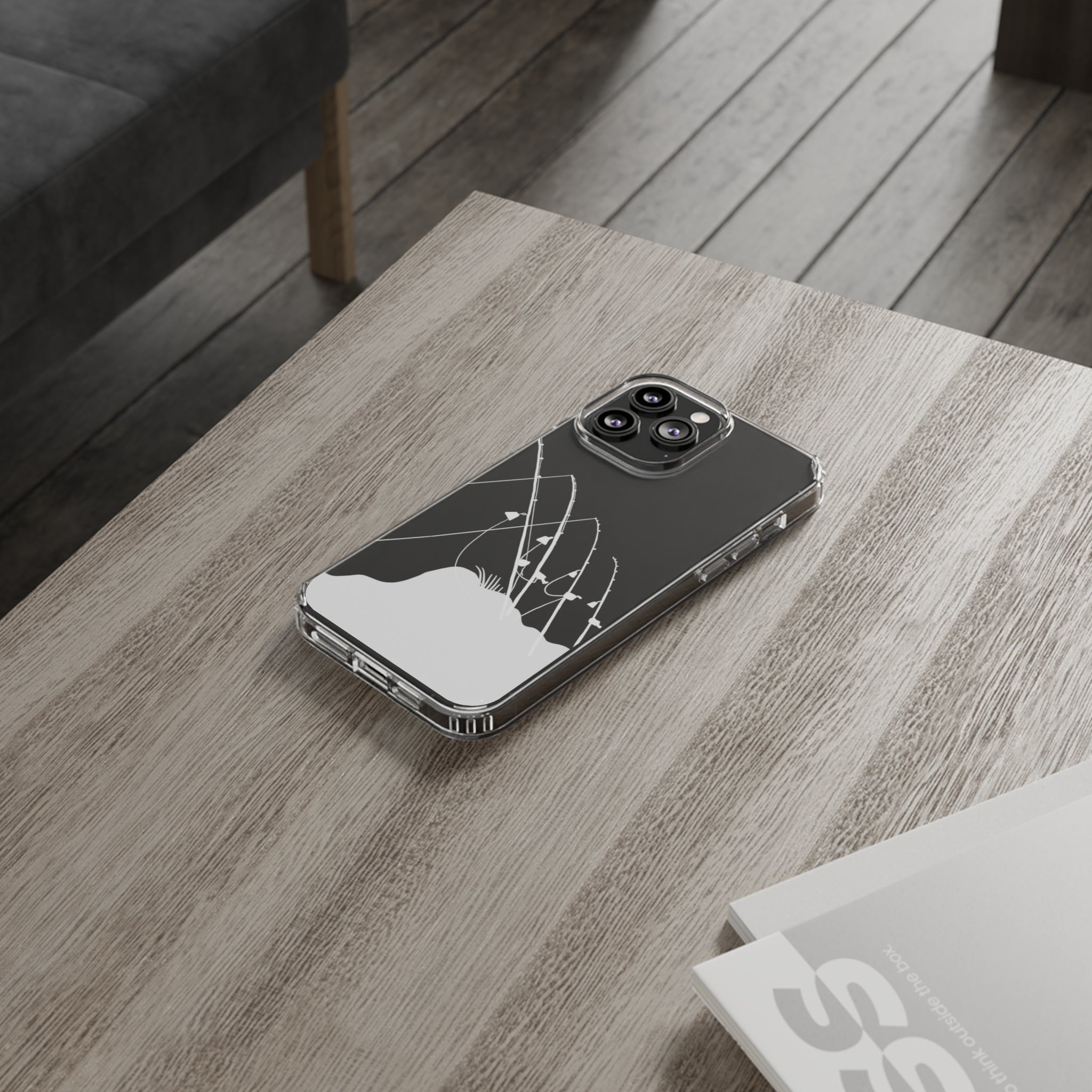 Gone Fishing Clear Phone Case - Durable Protective Cover for iPhone & Samsung - Perfect for Outdoor Activities, Fishing Trips & Daily Use