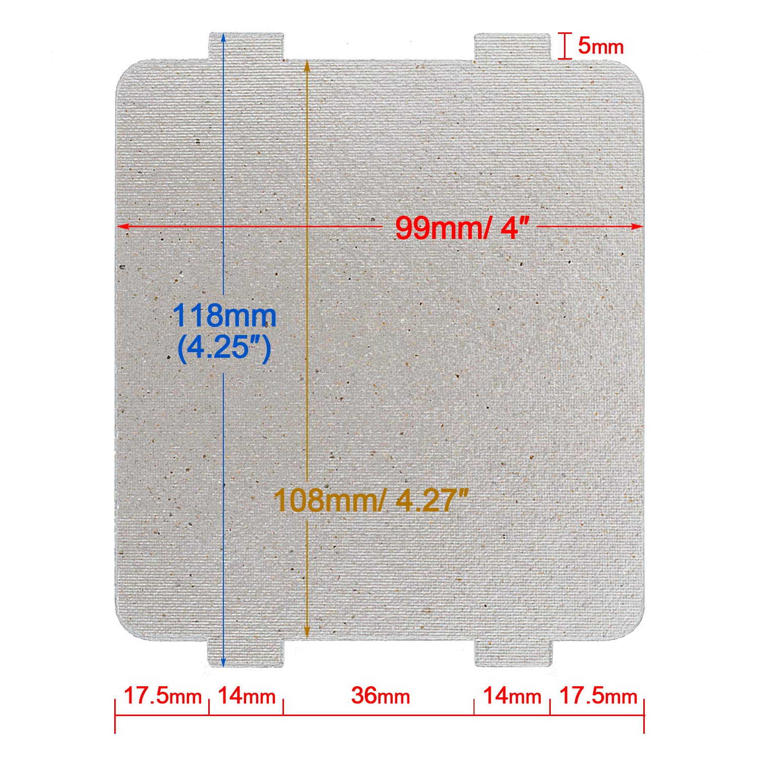 OIIKI 5-Pack Microwave Waveguide Cover - Universal 4
