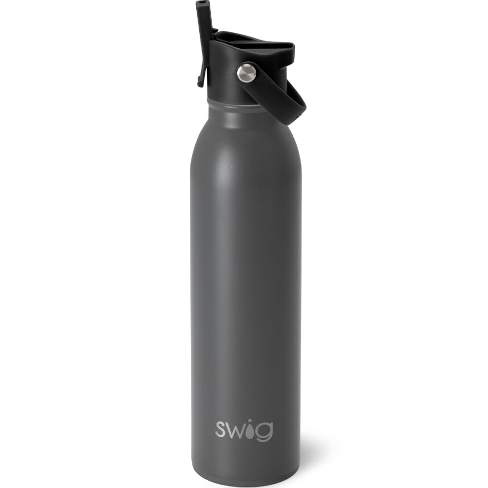 20oz Insulated Stainless Steel Water Bottle with Straw & Lid - Travel, Gym, Office Use