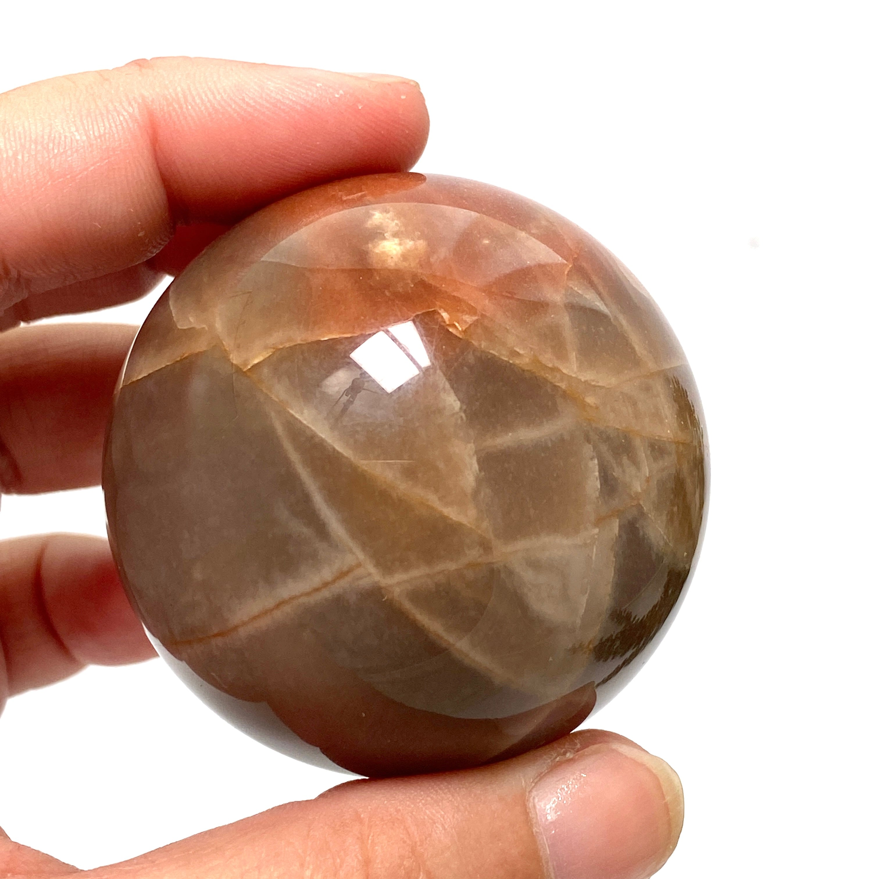 Natural Black Sunstone Sphere - BSS 02 | Healing Crystal for Meditation, Energy Work & Home Decor